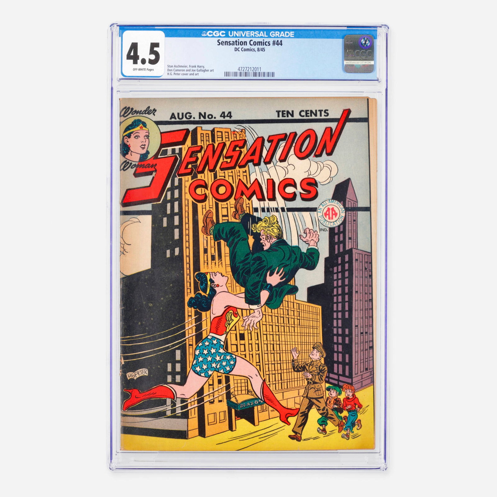 DC Comics Sensation Comics #44 CGC 4.5 (1 of 2)