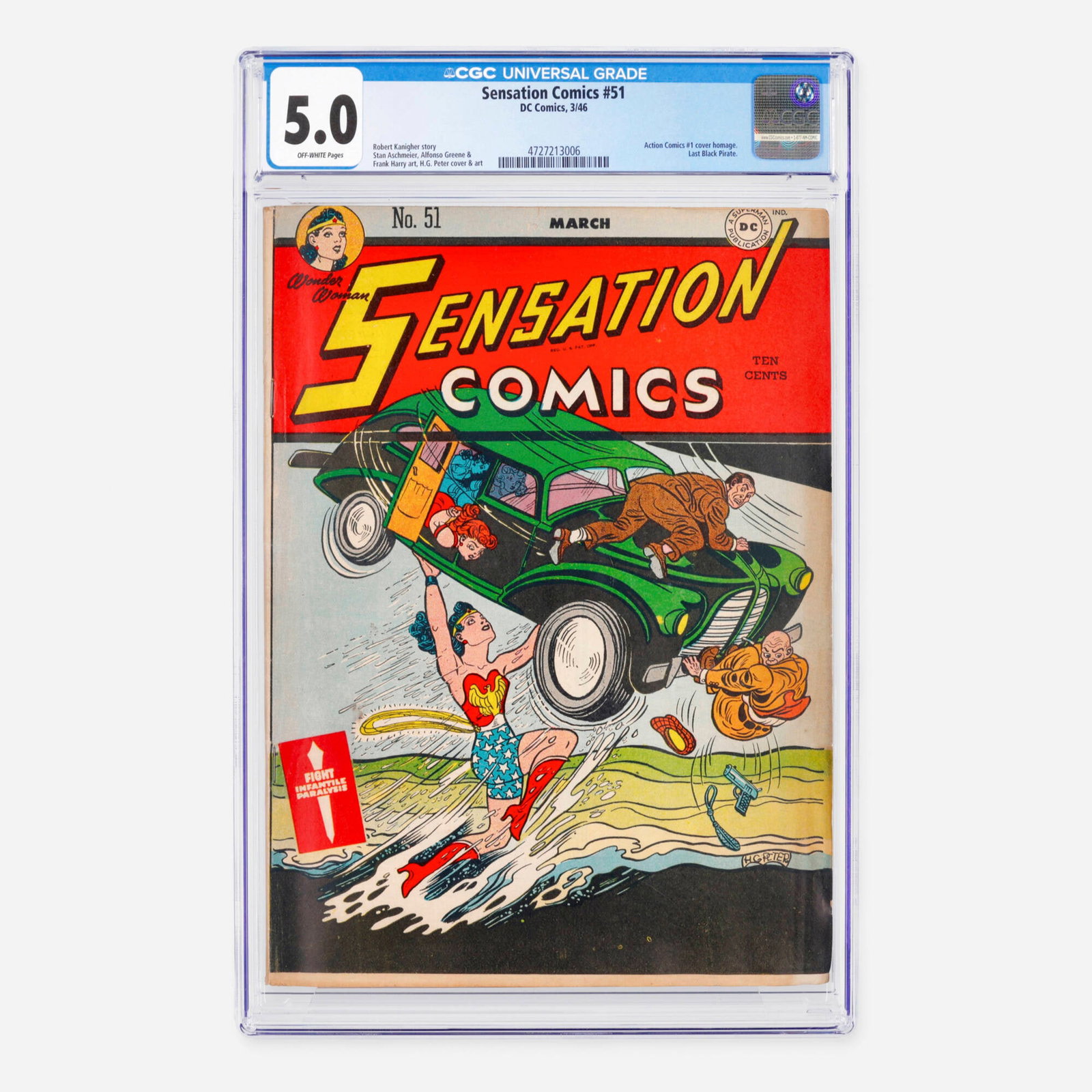 DC Comics Sensation Comics #51 CGC 5.0 (1 of 2)