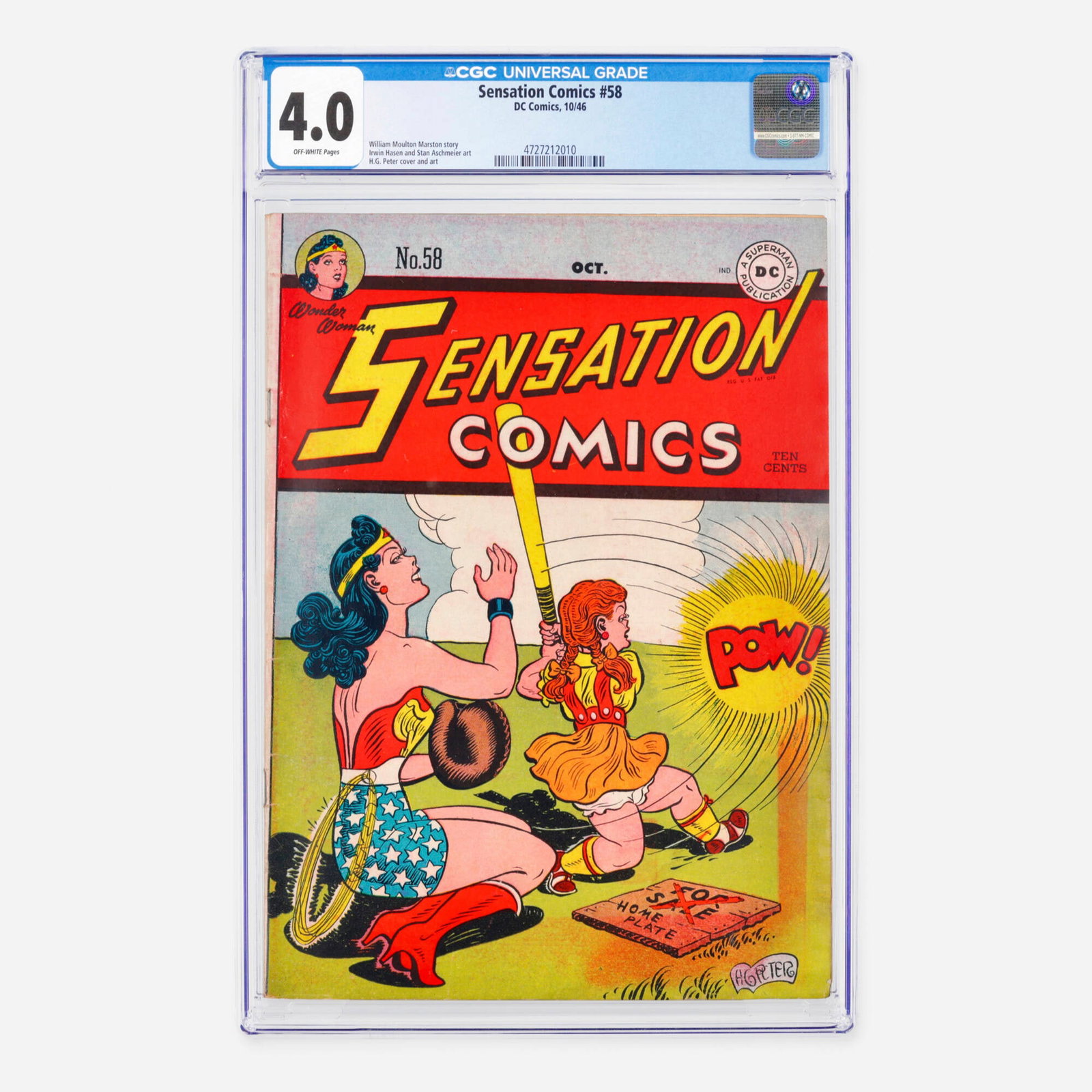DC Comics Sensation Comics #58 CGC 4.0 (1 of 2)