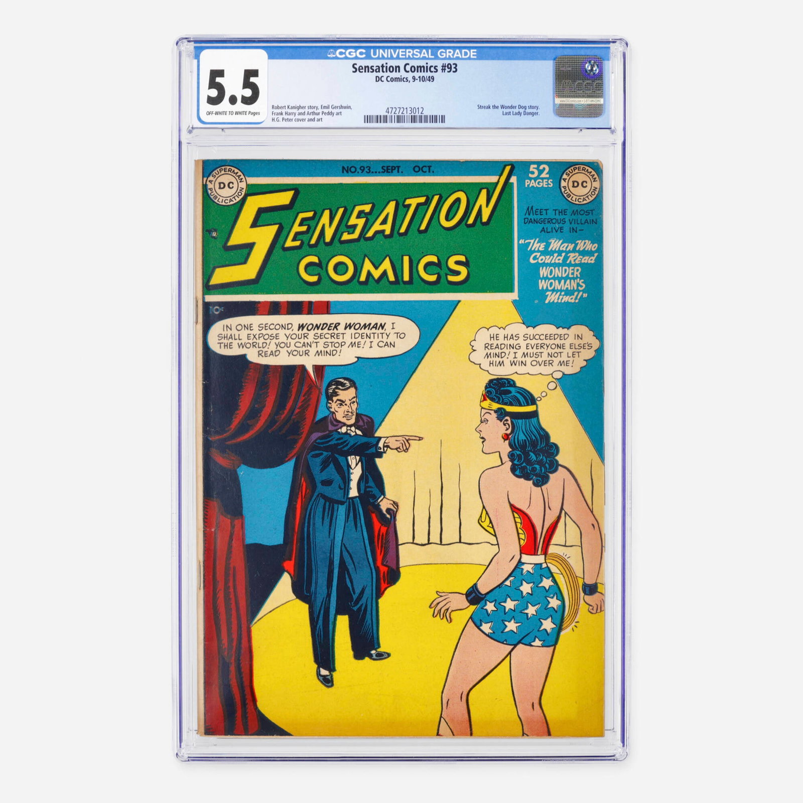 DC Comics Sensation Comics #93 CGC 5.5 (1 of 2)