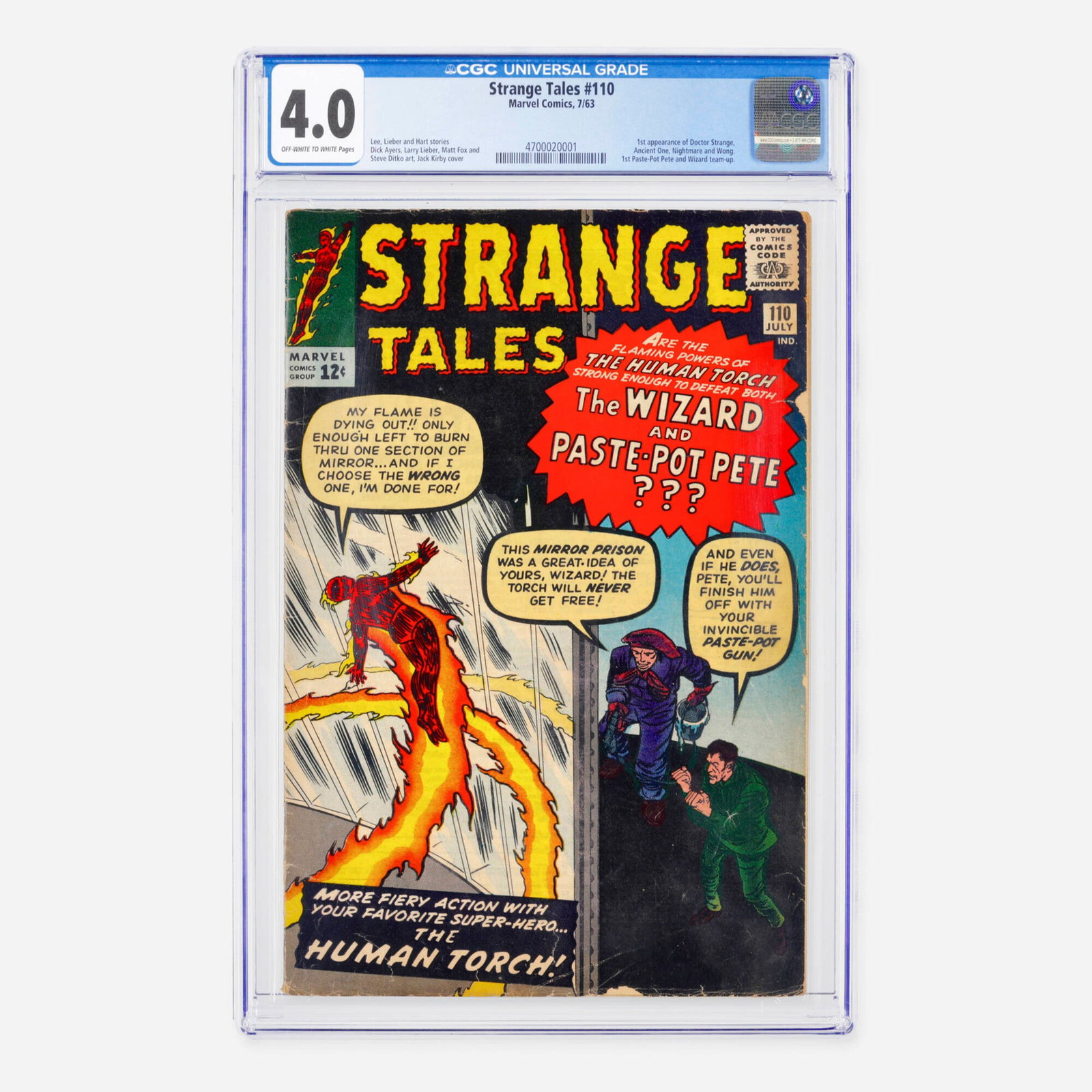 Marvel Comics Strange Tales #110 CGC 4.0 (1 of 2)