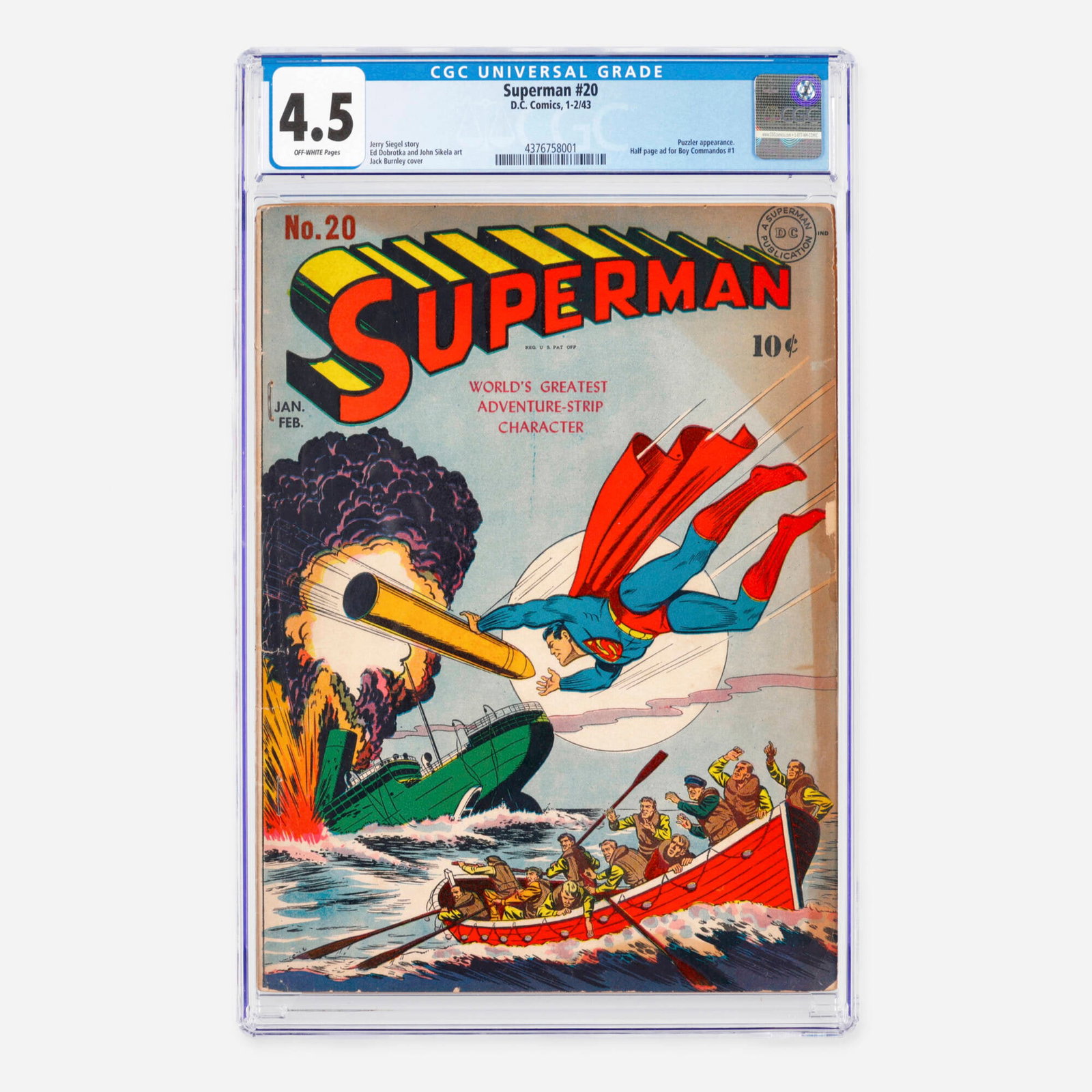 DC Comics Superman #20 CGC 4.5 (1 of 2)