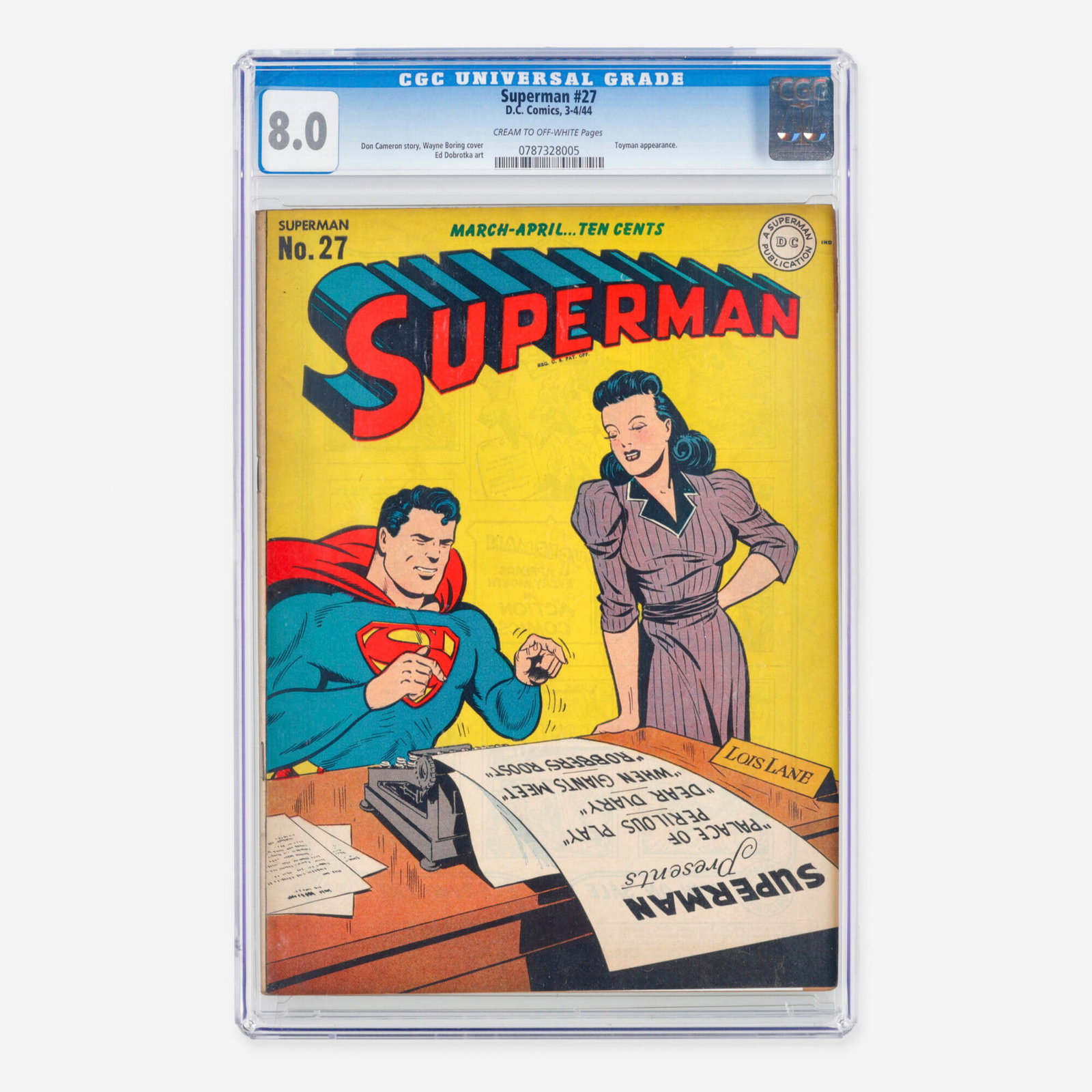 DC Comics Superman #27 CGC 8.0 (1 of 2)