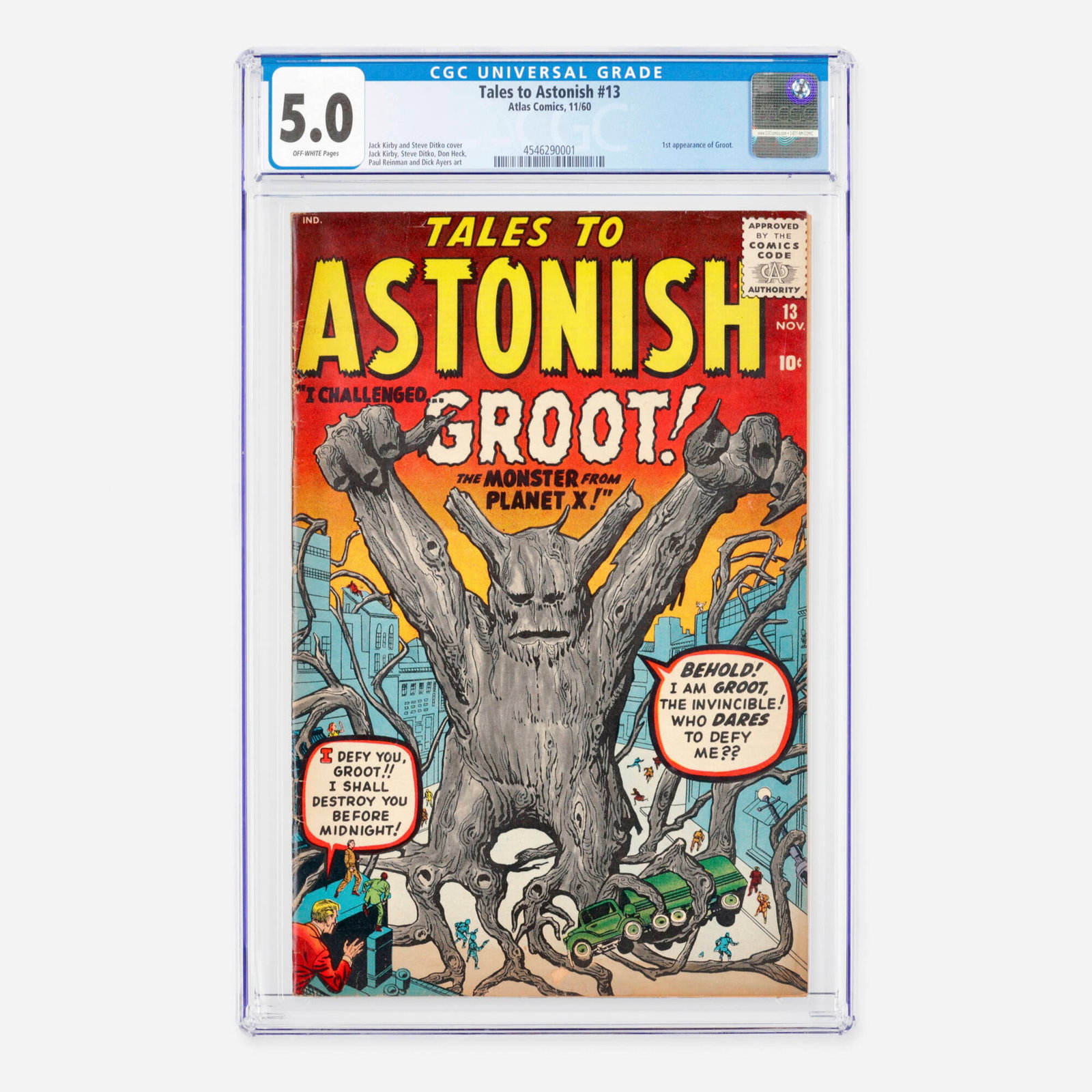 Atlas Comics Tales to Astonish #13 CGC 5.0 (1 of 2)