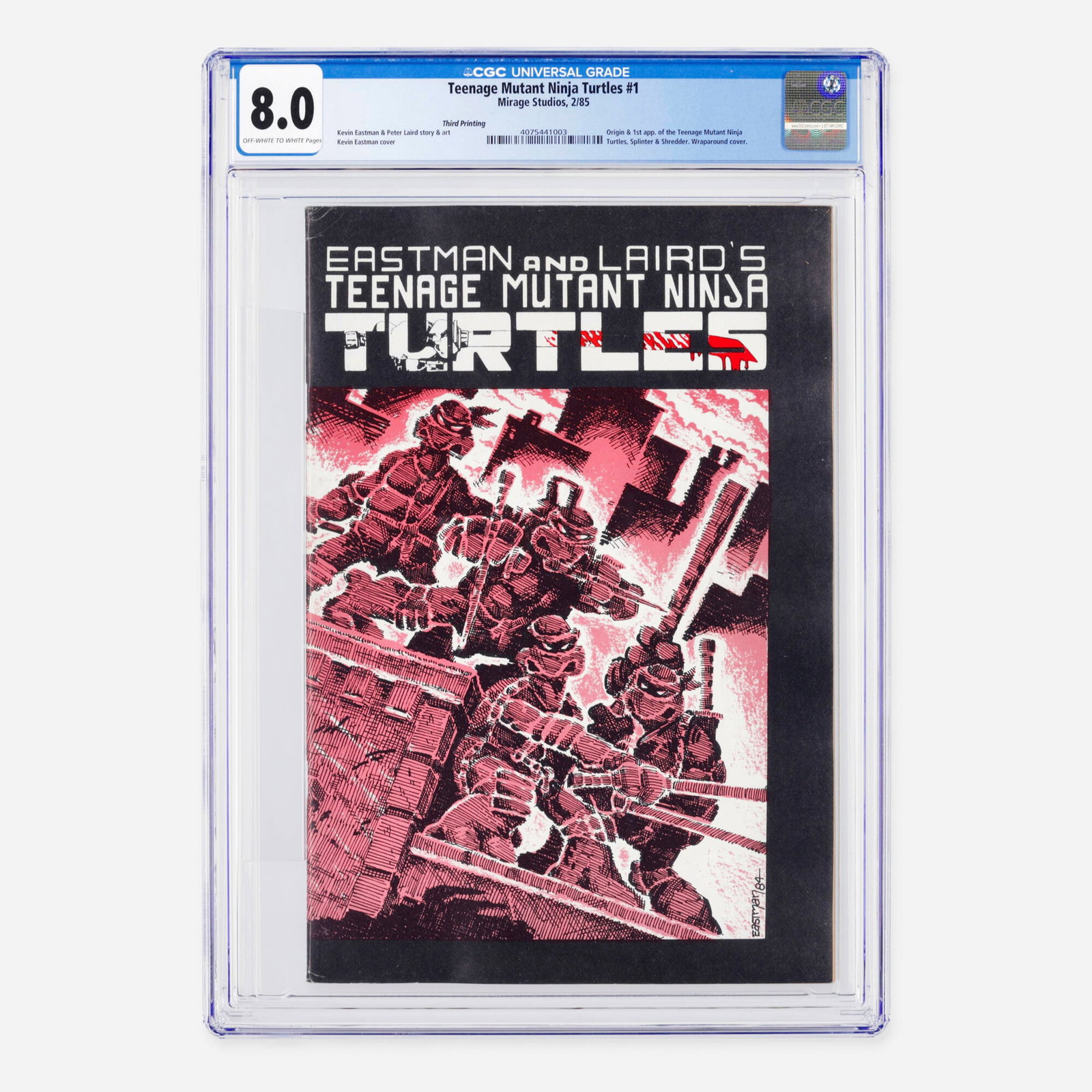 Mirage Studios Teenage Mutant Ninja Turtles #1 CGC 8.0 Third Printing (1 of 2)