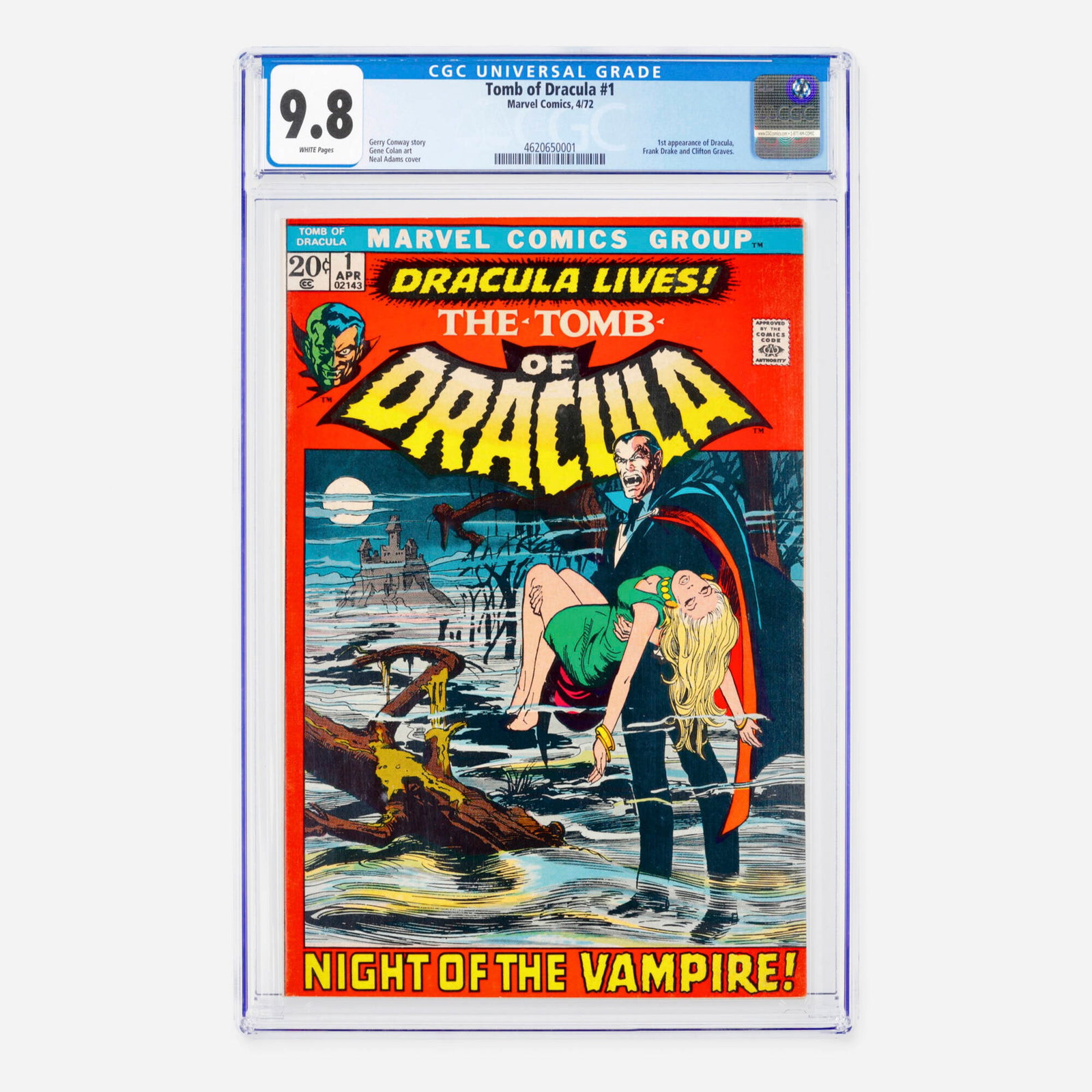 Marvel Comics Tomb of Dracula #1 CGC 9.8 (1 of 2)