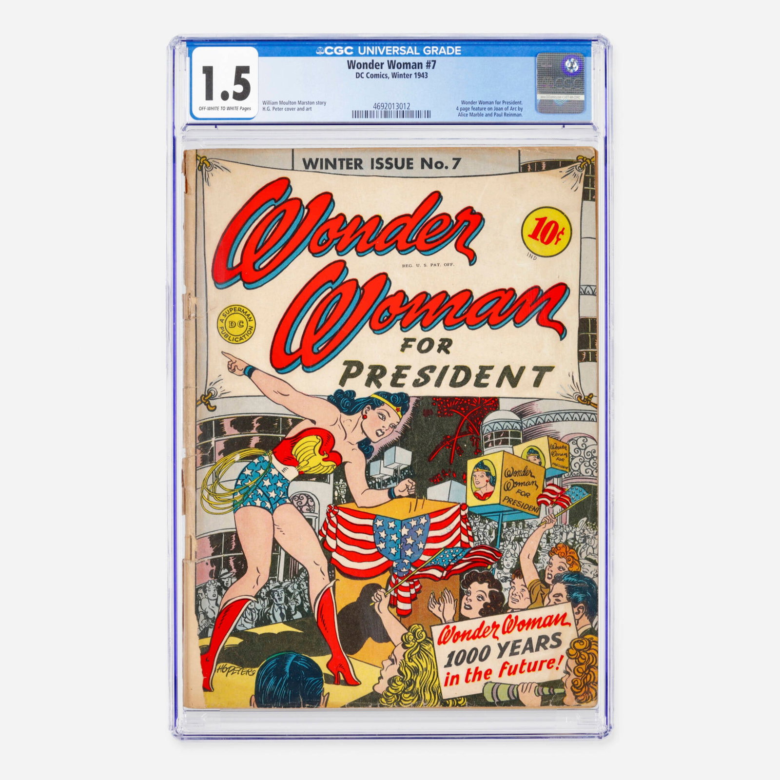 DC Comics Wonder Woman #7 CGC 1.5 (1 of 2)