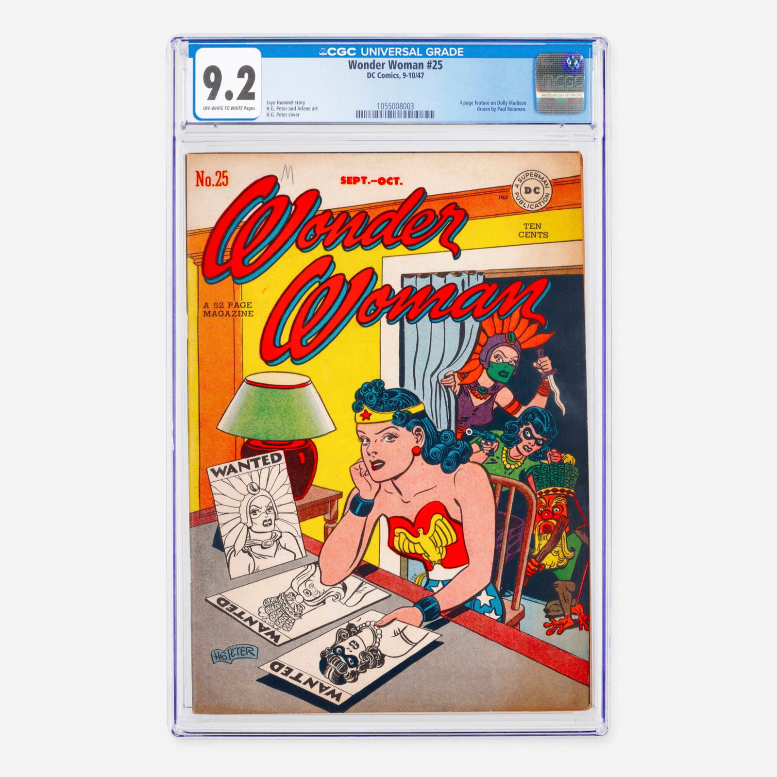 DC Comics Wonder Woman #25 CGC 9.2 (1 of 2)