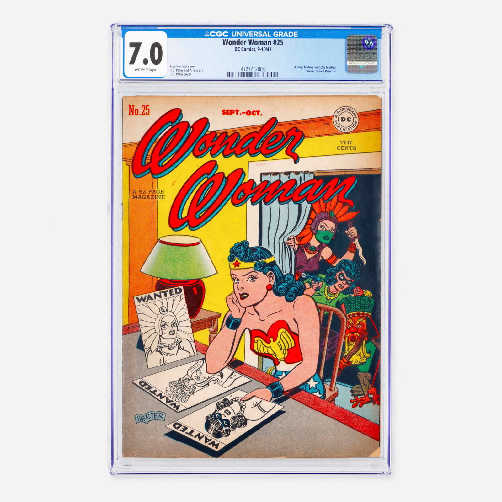 DC Comics Wonder Woman #25 CGC 7.0 (1 of 2)
