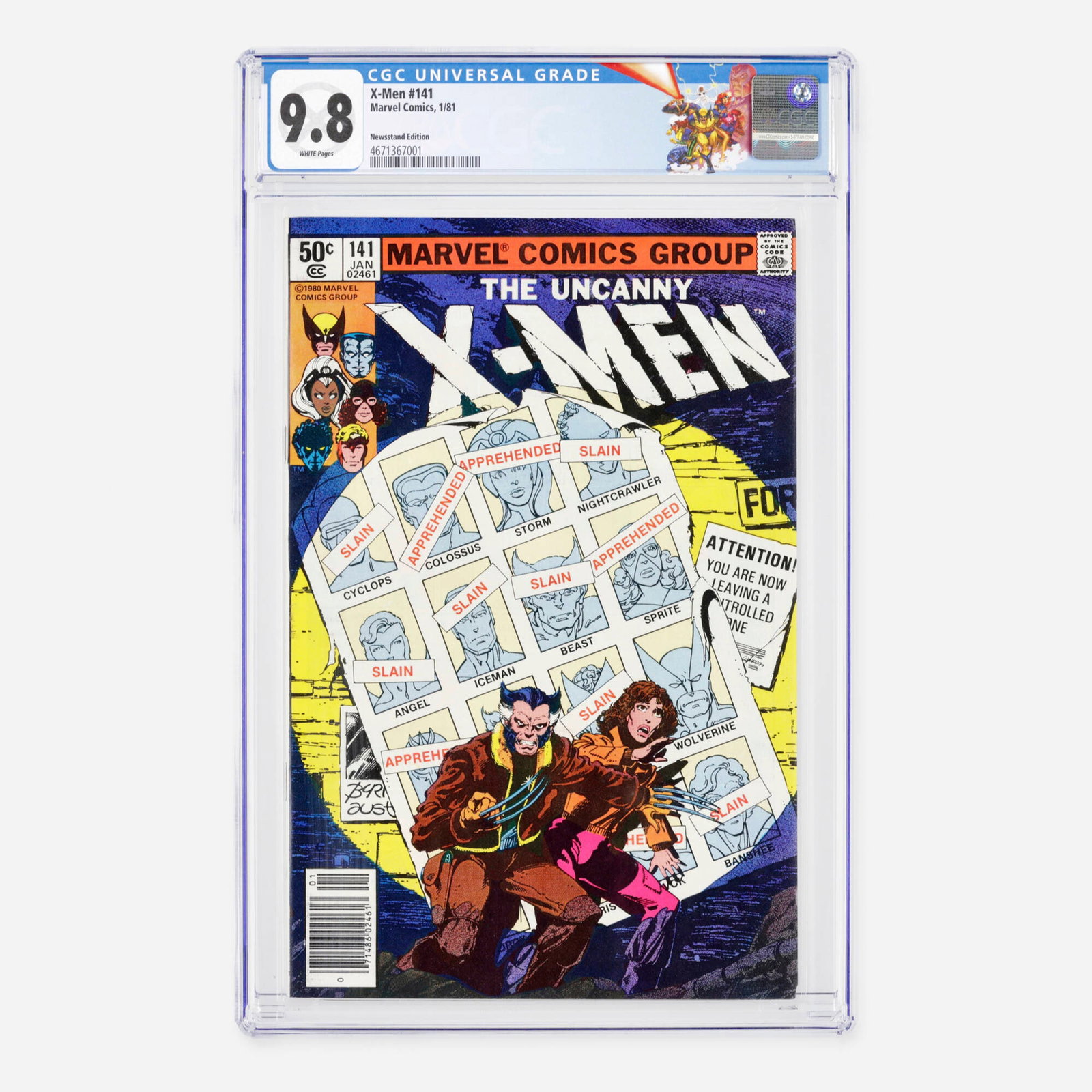 Marvel Comics X-Men #141 CGC 9.8 Newsstand (1 of 2)
