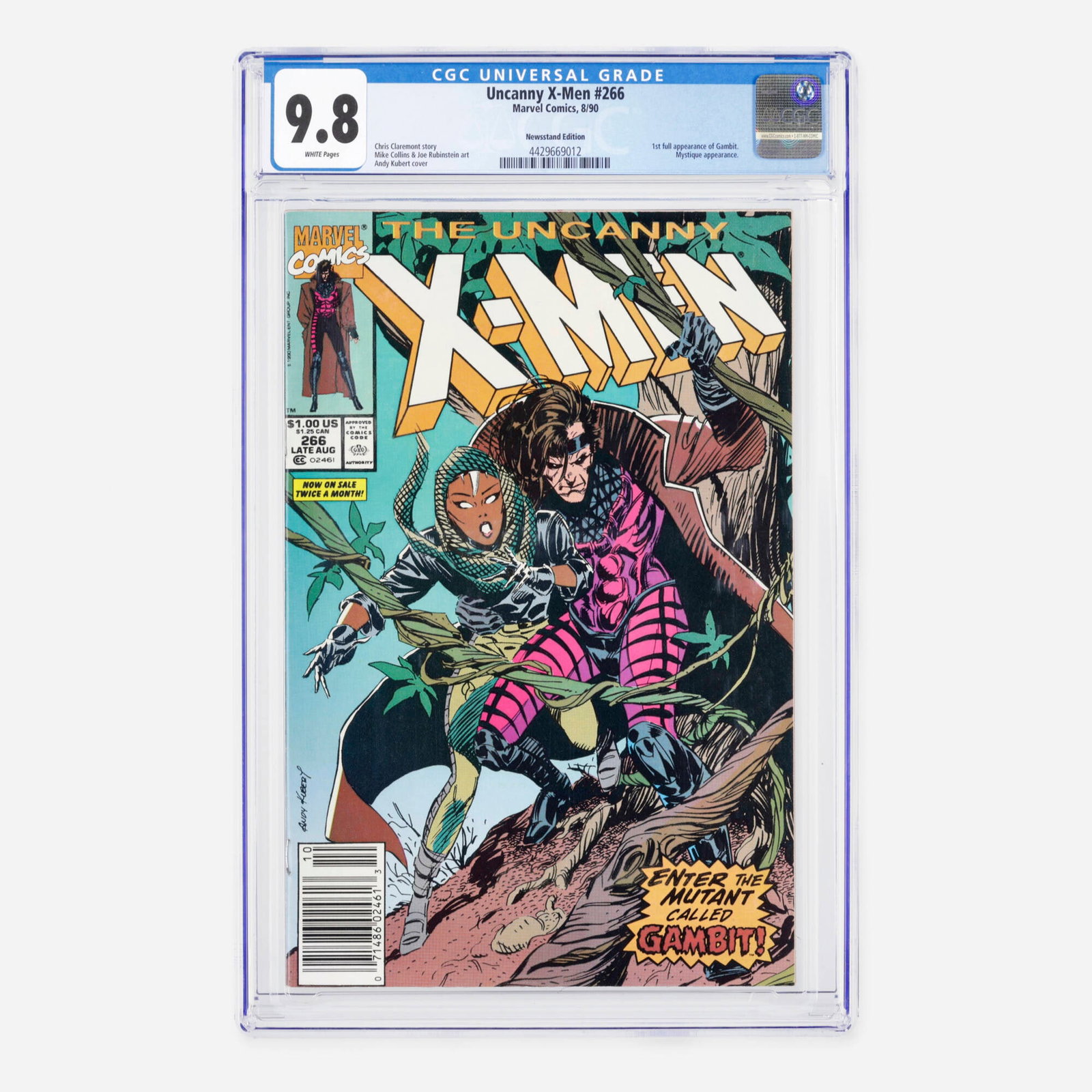 Marvel Comics Uncanny X-Men #266 CGC 9.8 Newsstand (1 of 2)