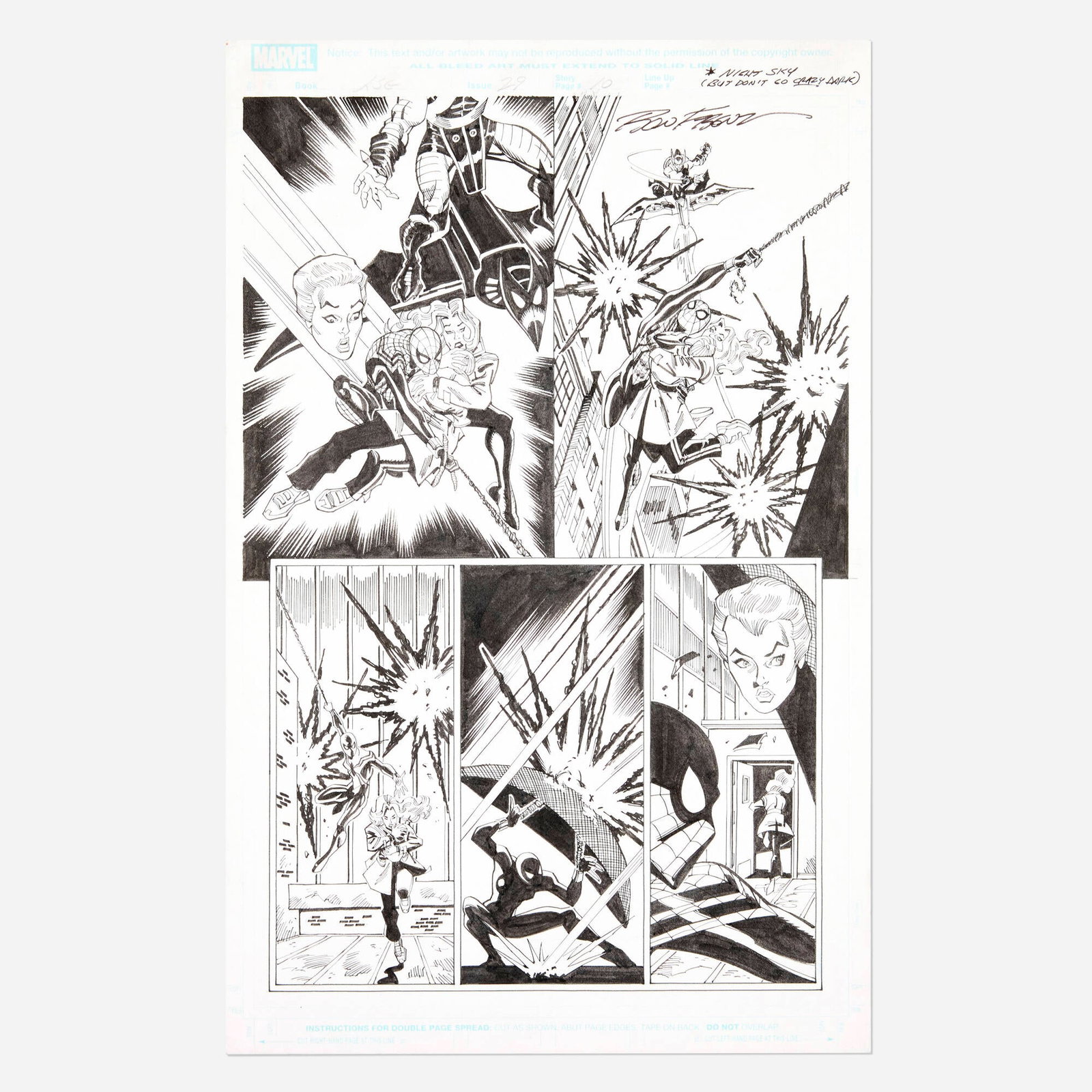 Ron Frenz and Sal Buscema, Amazing Spider-Girl #29 Story Page 10 Original Art (Marvel Comics, 2009) (1 of 2)