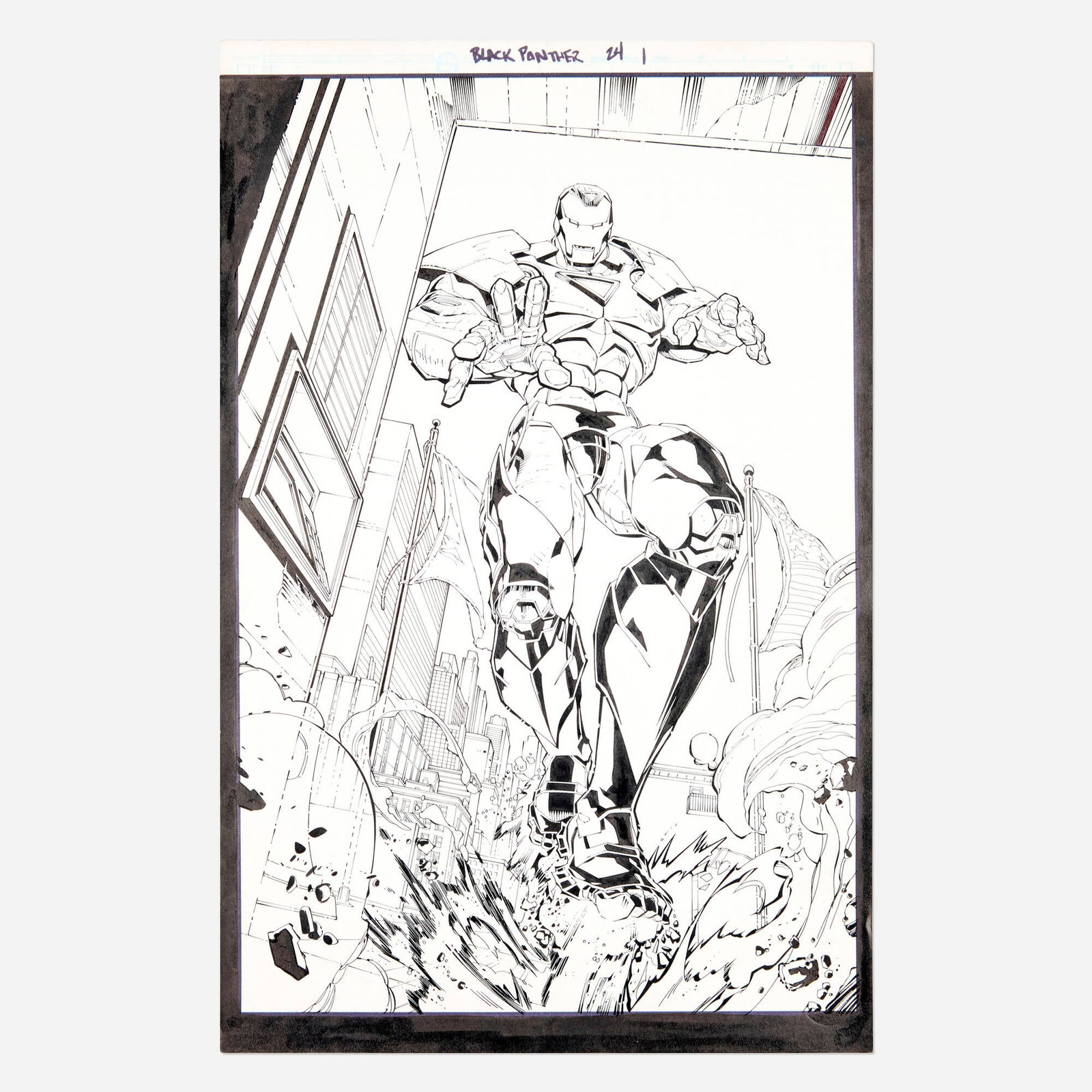 Marcus To and Don Ho, Black Panther #24 Story Page 1 Original Art (Marvel Comics, 2005) (1 of 2)