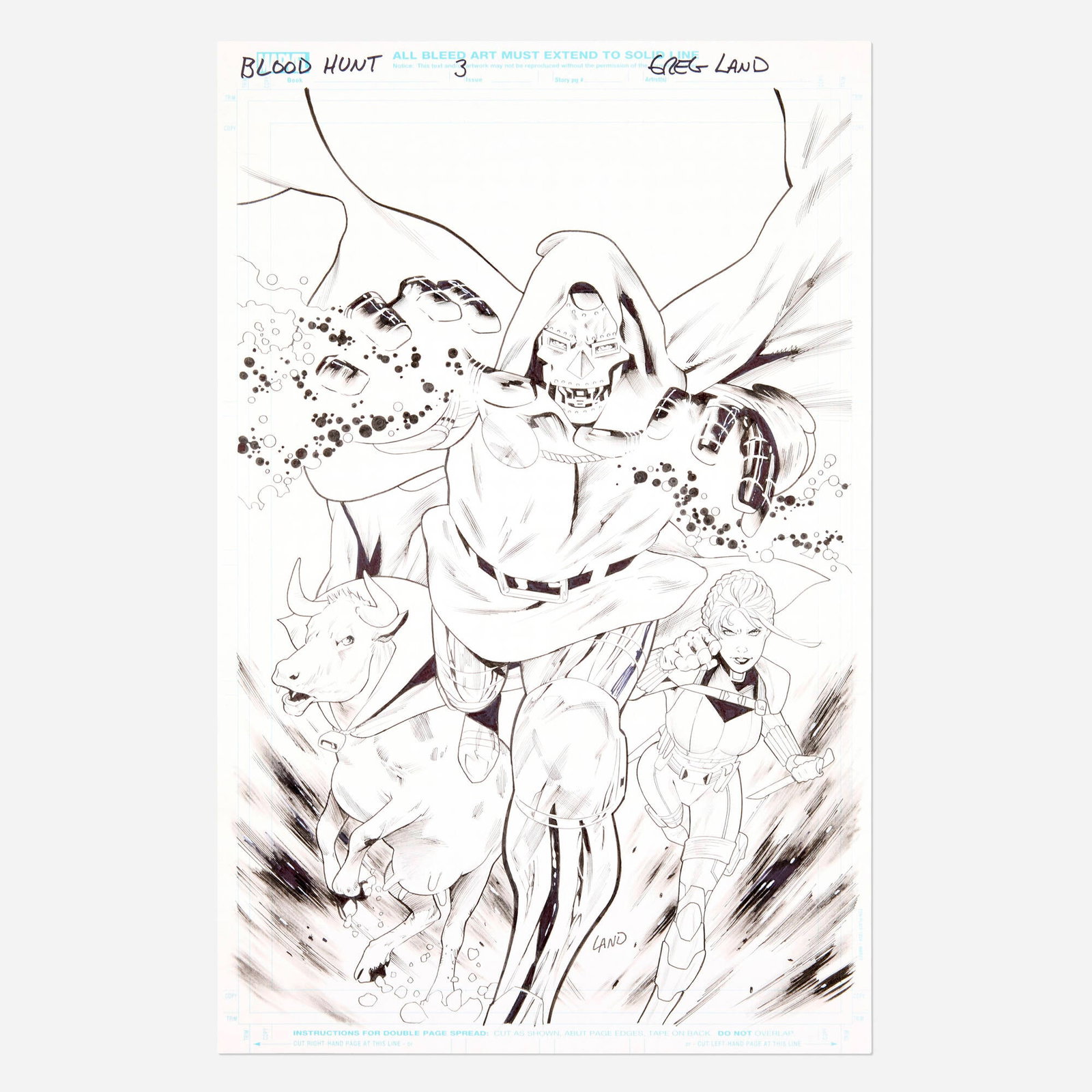 Greg Land, Blood Hunters #3 Cover Original Art (Marvel Comics, 2024) (1 of 2)