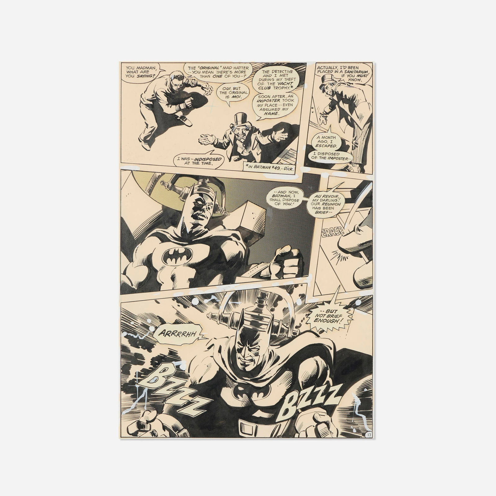 Don Newton and Dan Adkins, Detective Comics #501 Story Page 19 Original Art (DC Comics, 1981) (1 of 2)