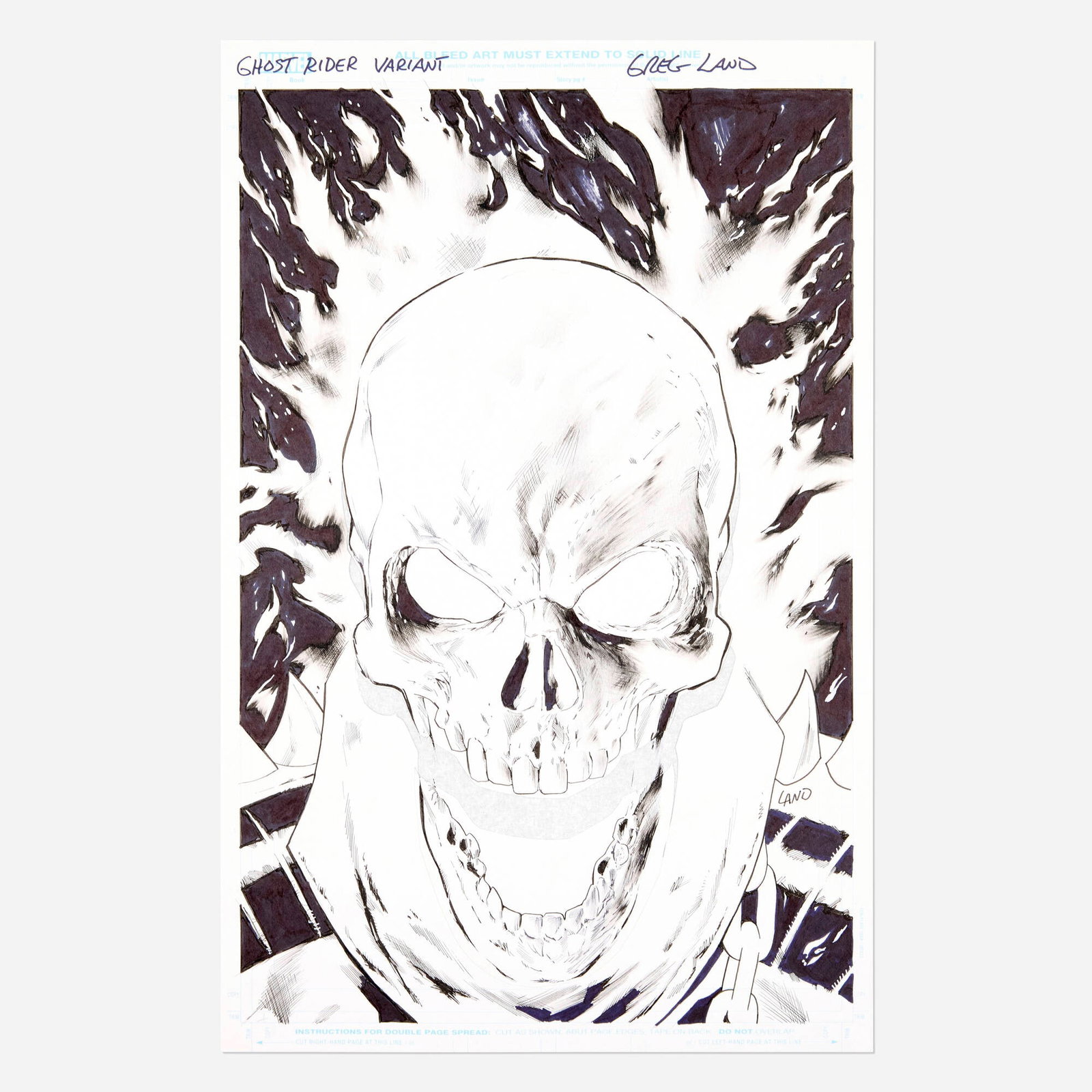Greg Land, Ghost Rider Annual #1 Variant Cover Original Art (Marvel Comics, 2023) (1 of 2)