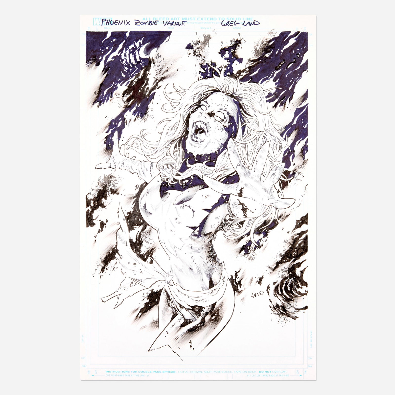 Greg Land, Marvel Zombies: Resurrection #1 Variant Cover Original Art (Marvel Comics, 2019) (1 of 2)