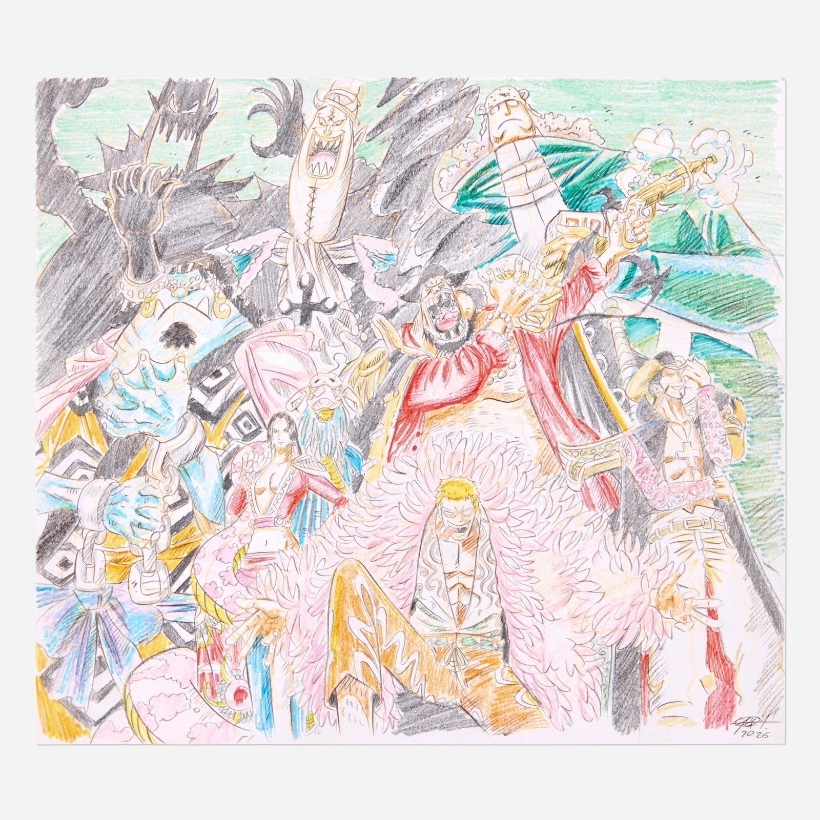 Romeo Anonuevo, One Piece Shikishi Board Original Art (2026) (1 of 2)