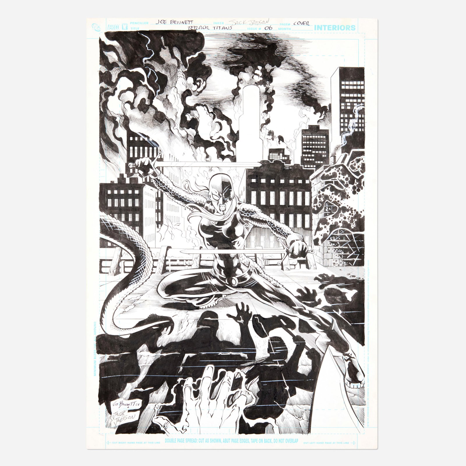 Joe Bennett and Jack Jadson, Terror Titans #6 Cover Original Art (DC Comics, 2009) (1 of 2)