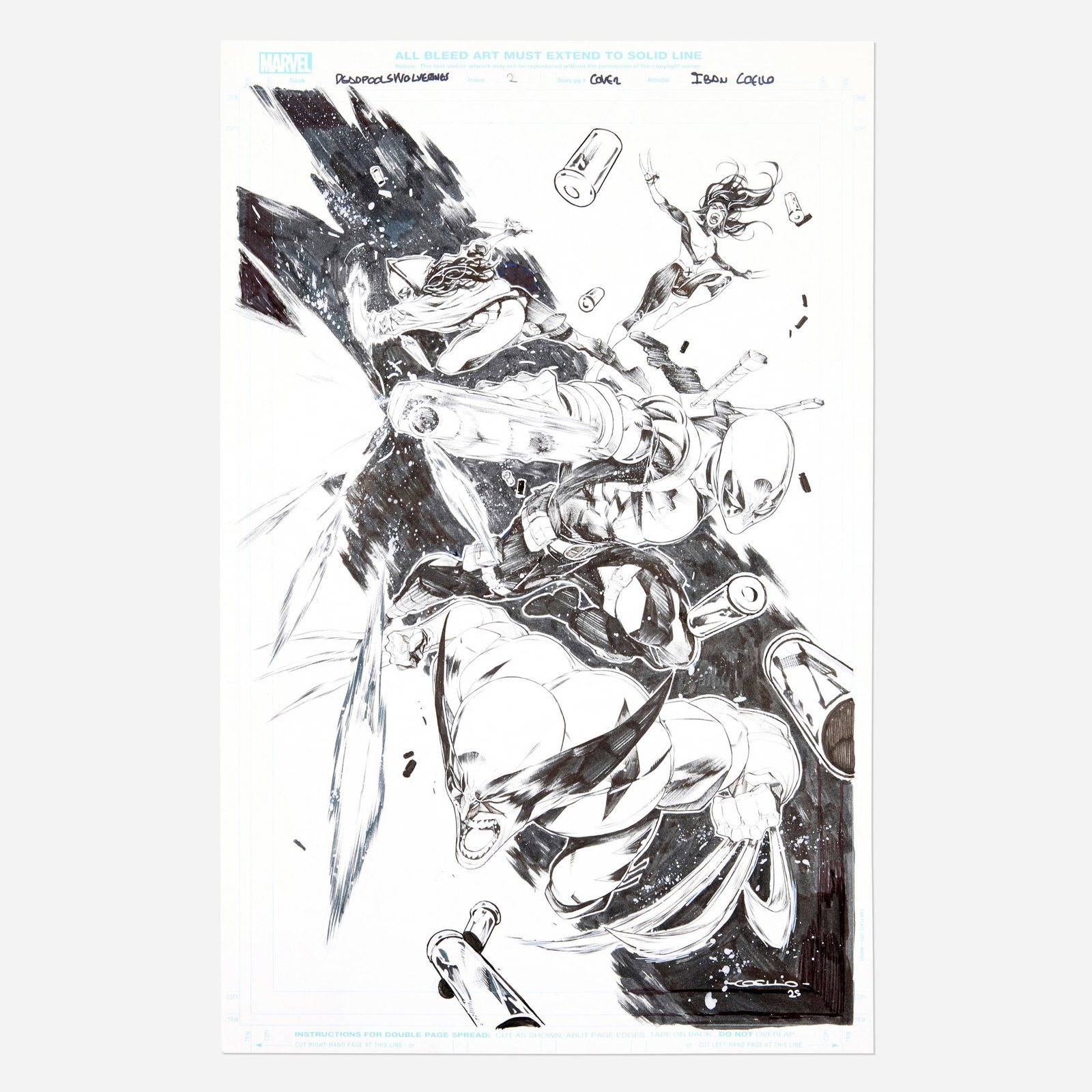 Iban Coello, Wolverines and Deadpools #2 Variant Cover Original Art (Marvel Comics, 2025) (1 of 2)
