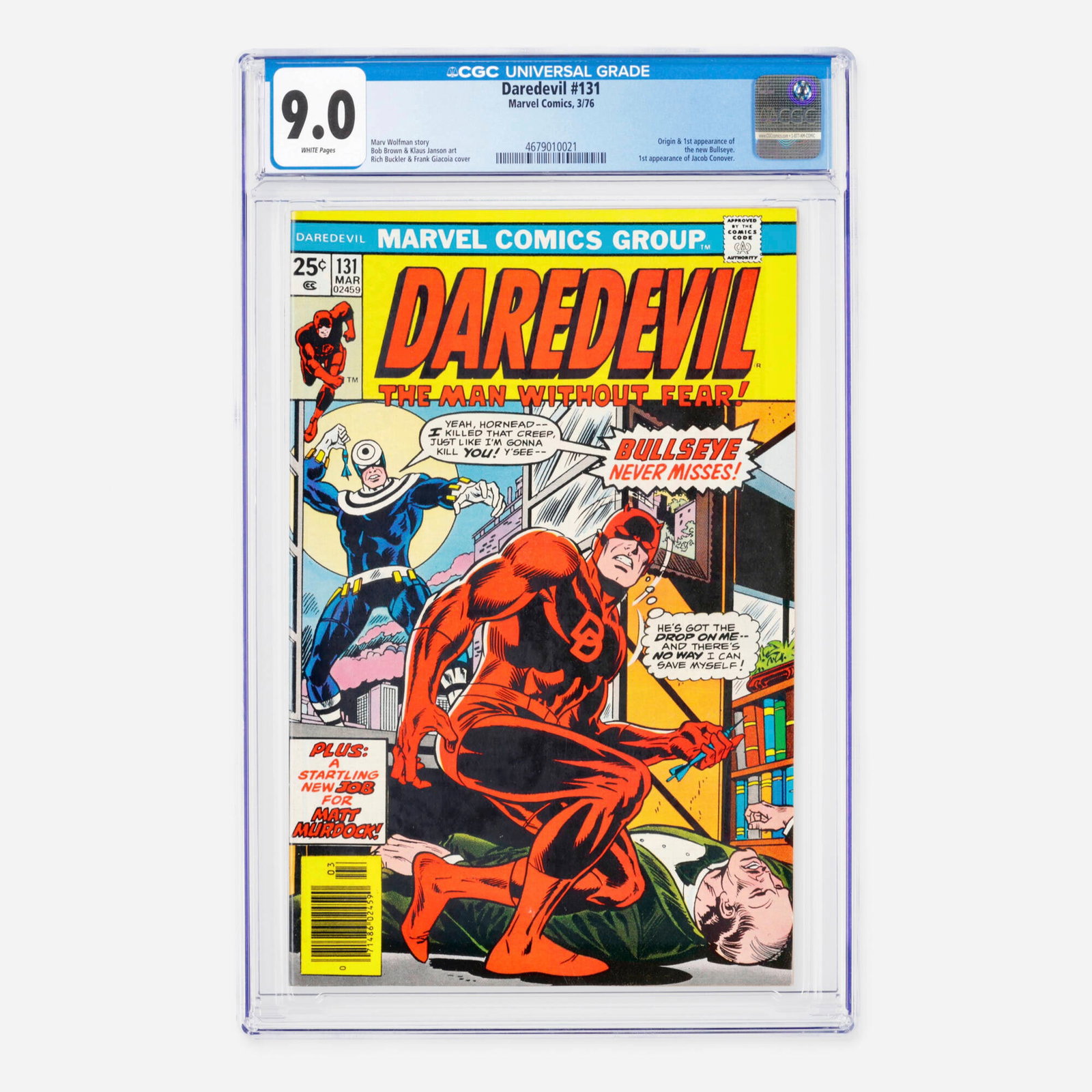 Marvel Comics Daredevil #131 CGC 9.0 (1 of 2)