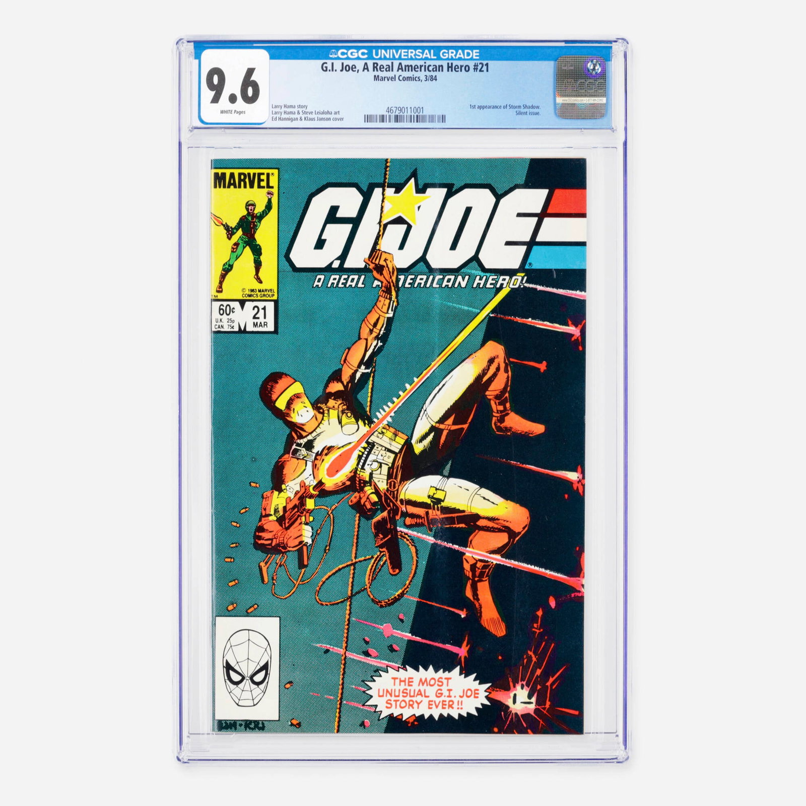 Marvel Comics G.I. Joe, A Real American Hero #21 CGC 9.6 (1 of 2)