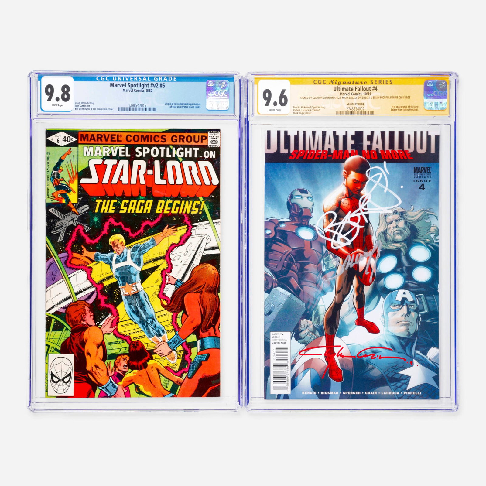 2 Marvel Comics Marvel Spotlight #v2 #6 and Ultimate Fallout #4 CGC Group (1 of 2)