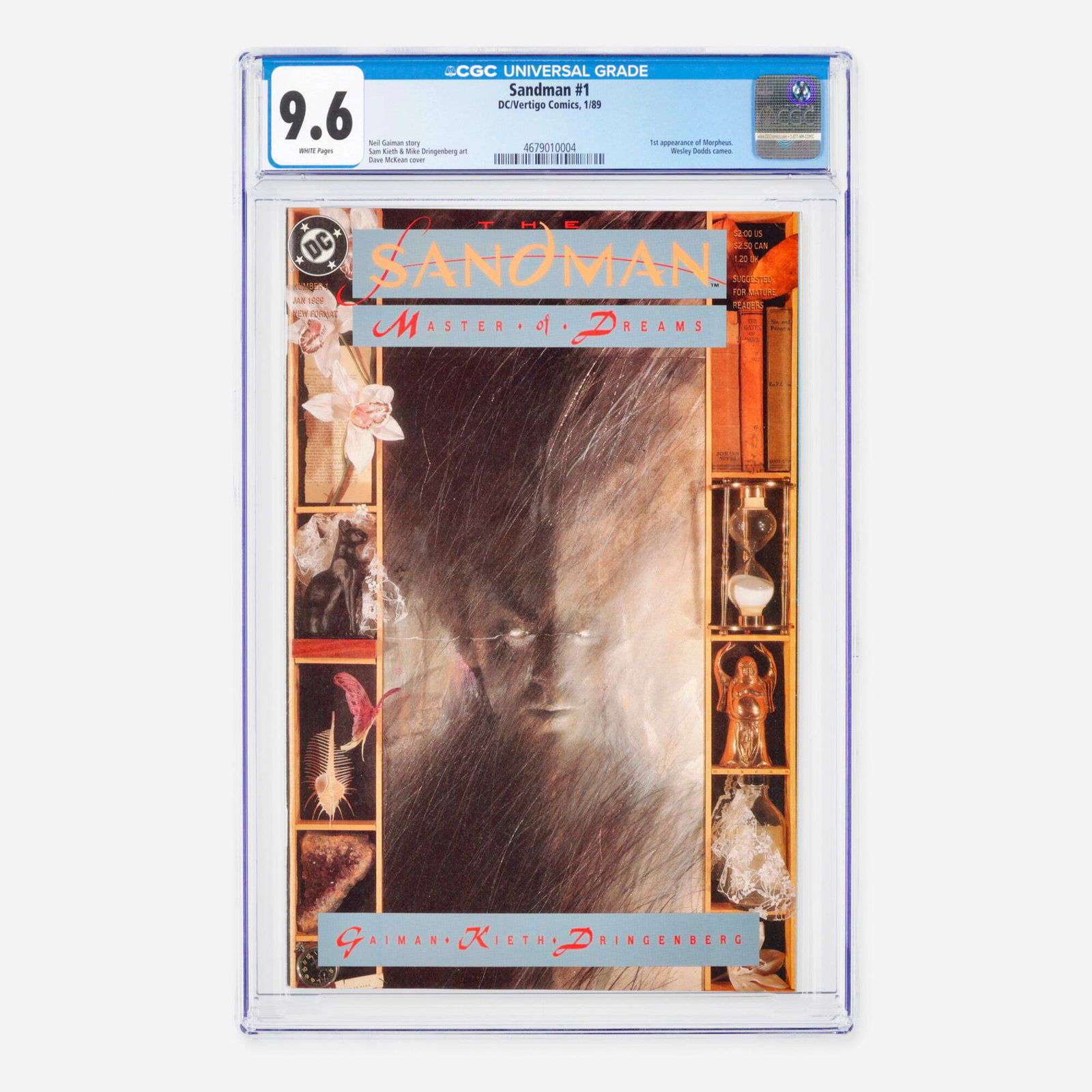 DC/Vertigo Comics Sandman #1 CGC 9.6 (1 of 2)