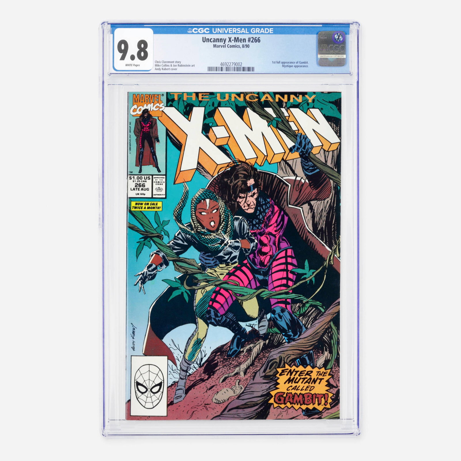 Marvel Comics Uncanny X-Men #266 CGC 9.8 (1 of 2)
