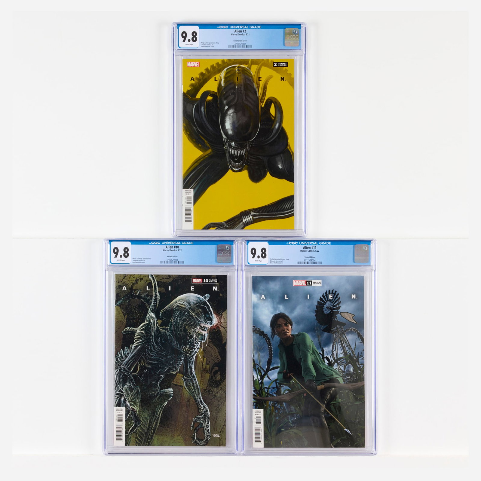3 Marvel Comics Alien #2-#11 CGC Group (1 of 2)