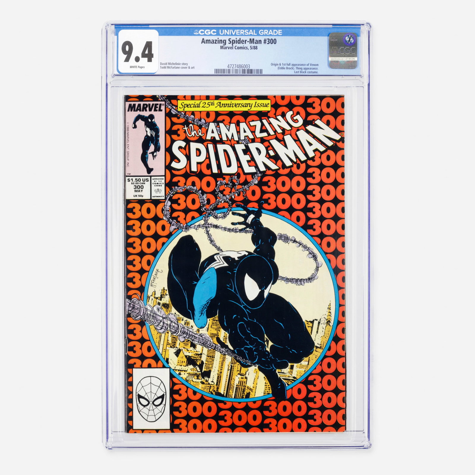 Marvel Comics Amazing Spider-Man #300 CGC 9.4 (1 of 2)