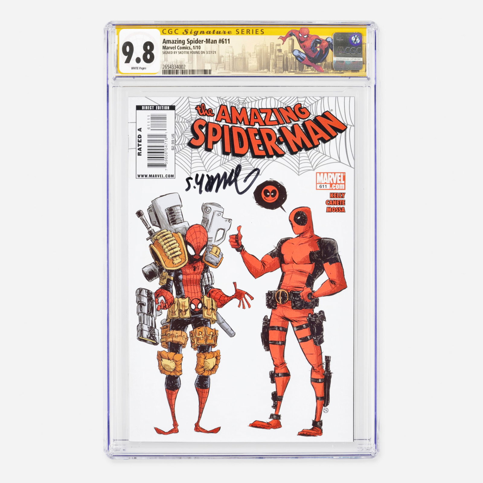Marvel Comics Amazing Spider-Man #611 CGC 9.8 Signature Series Skottie Young (1 of 2)