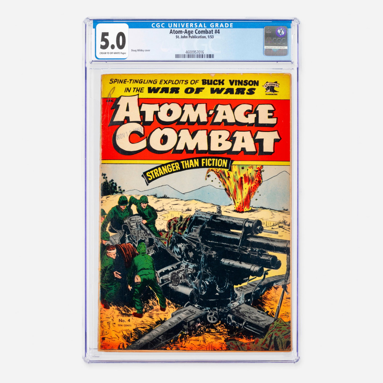 St. John Publication Atom-Age Combat #4 CGC 5.0 (1 of 2)