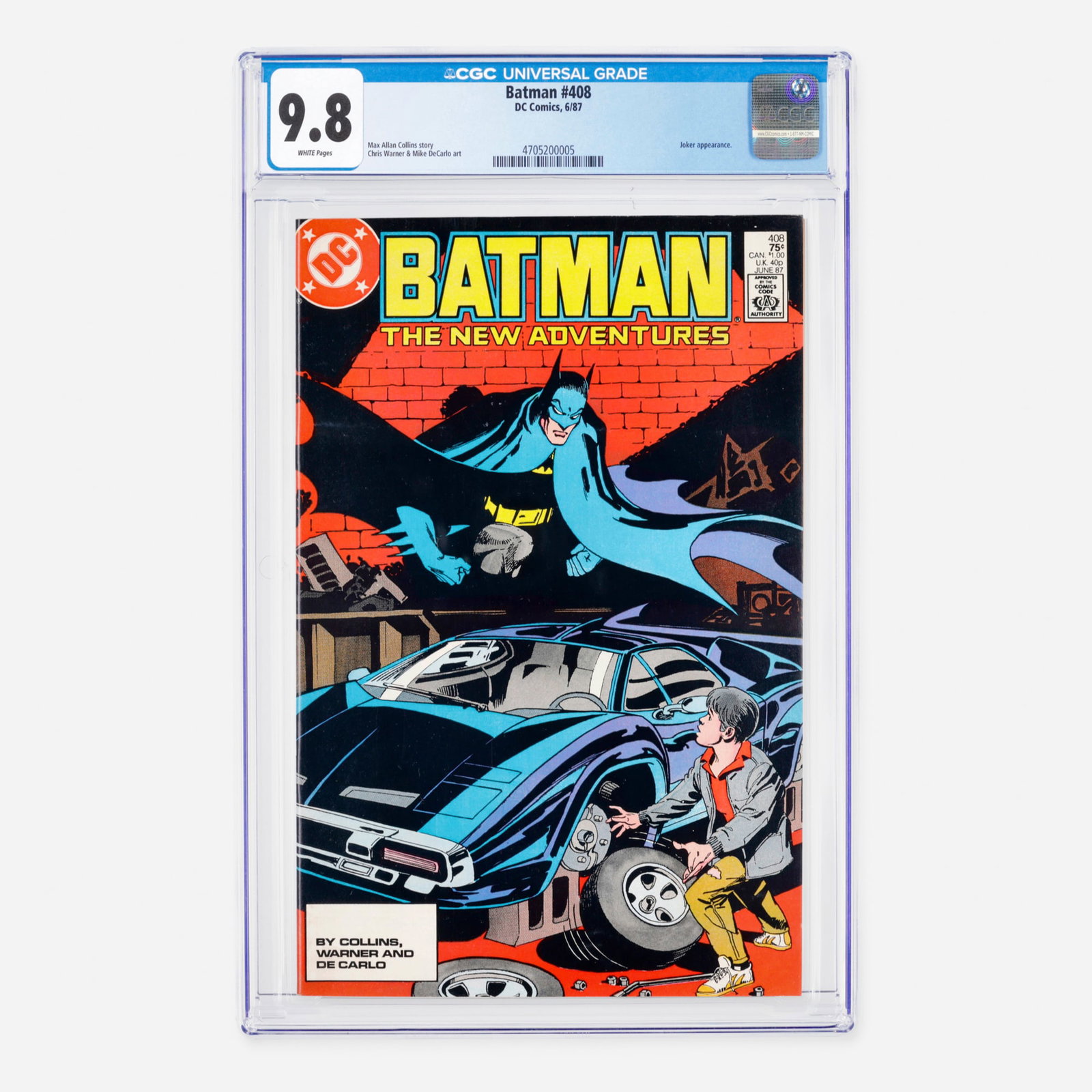 DC Comics Batman #408 CGC 9.8 (1 of 2)
