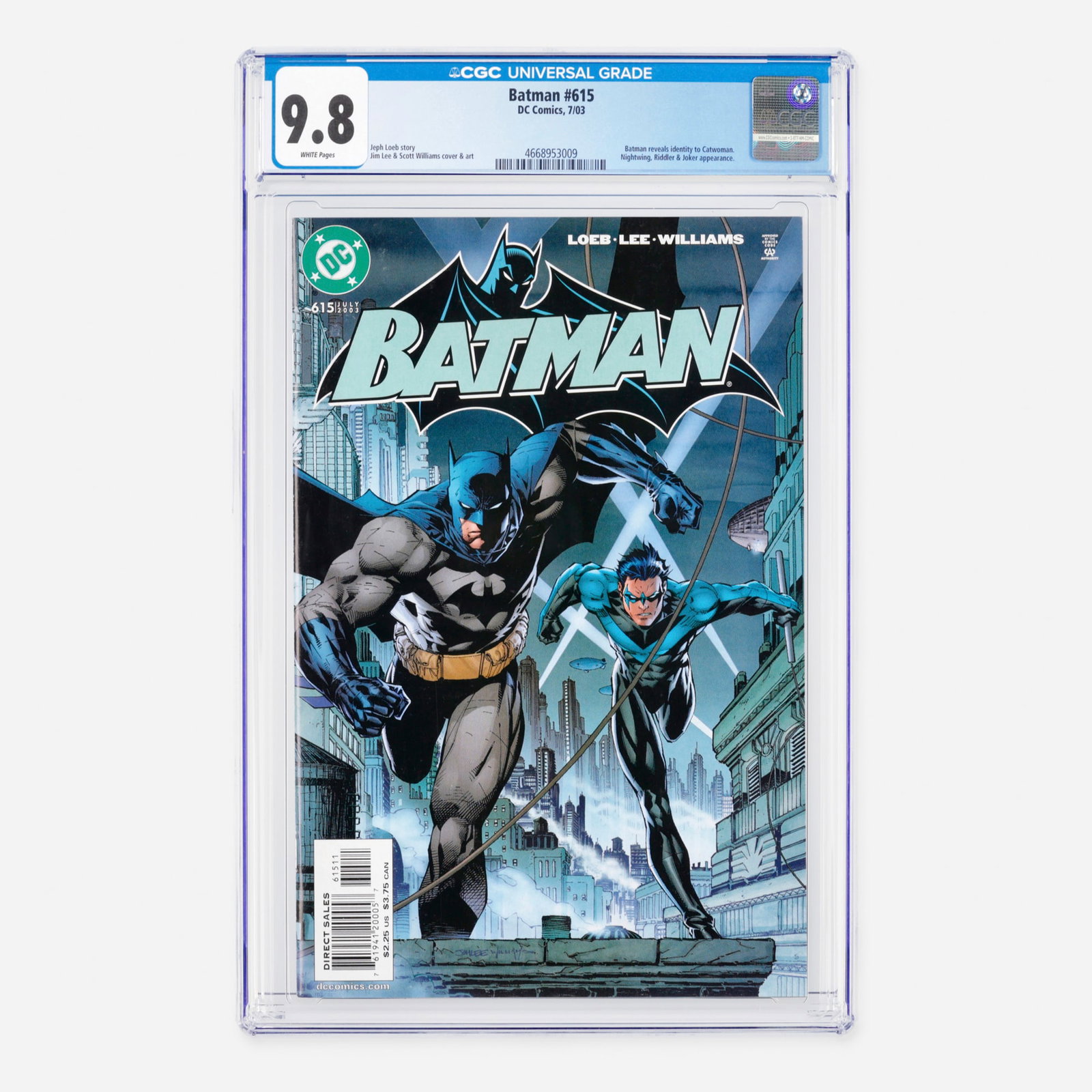 DC Comics Batman #615 CGC 9.8 (1 of 2)