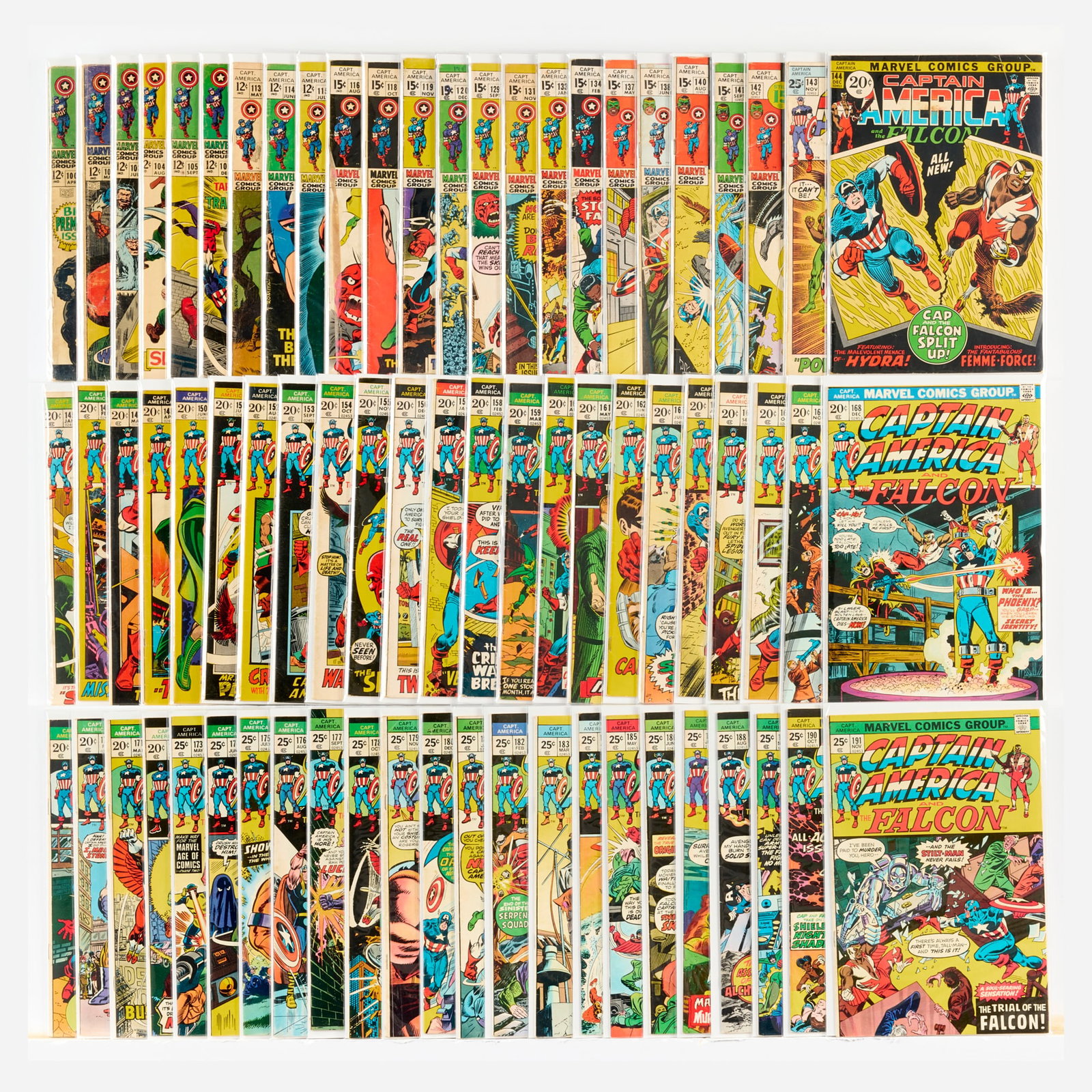 70 Marvel Comics Captain America #100-#191 Group (1 of 1)