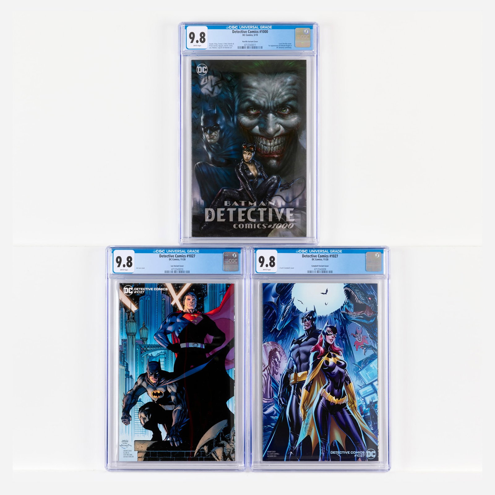 3 DC Comics Detective Comics #1000 and #1027 CGC 9.8 Group (1 of 2)