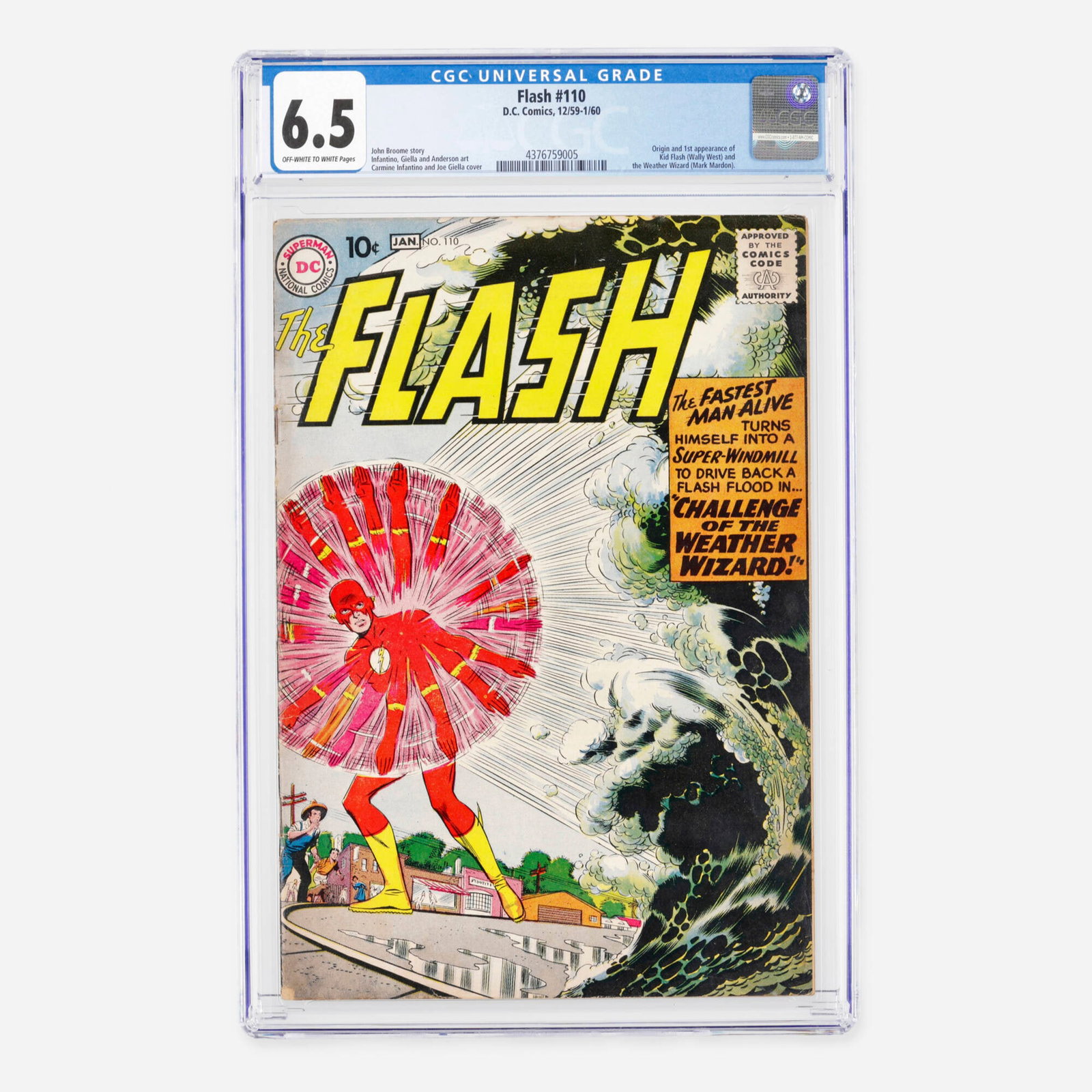 DC Comics Flash #110 CGC 6.5 (1 of 2)