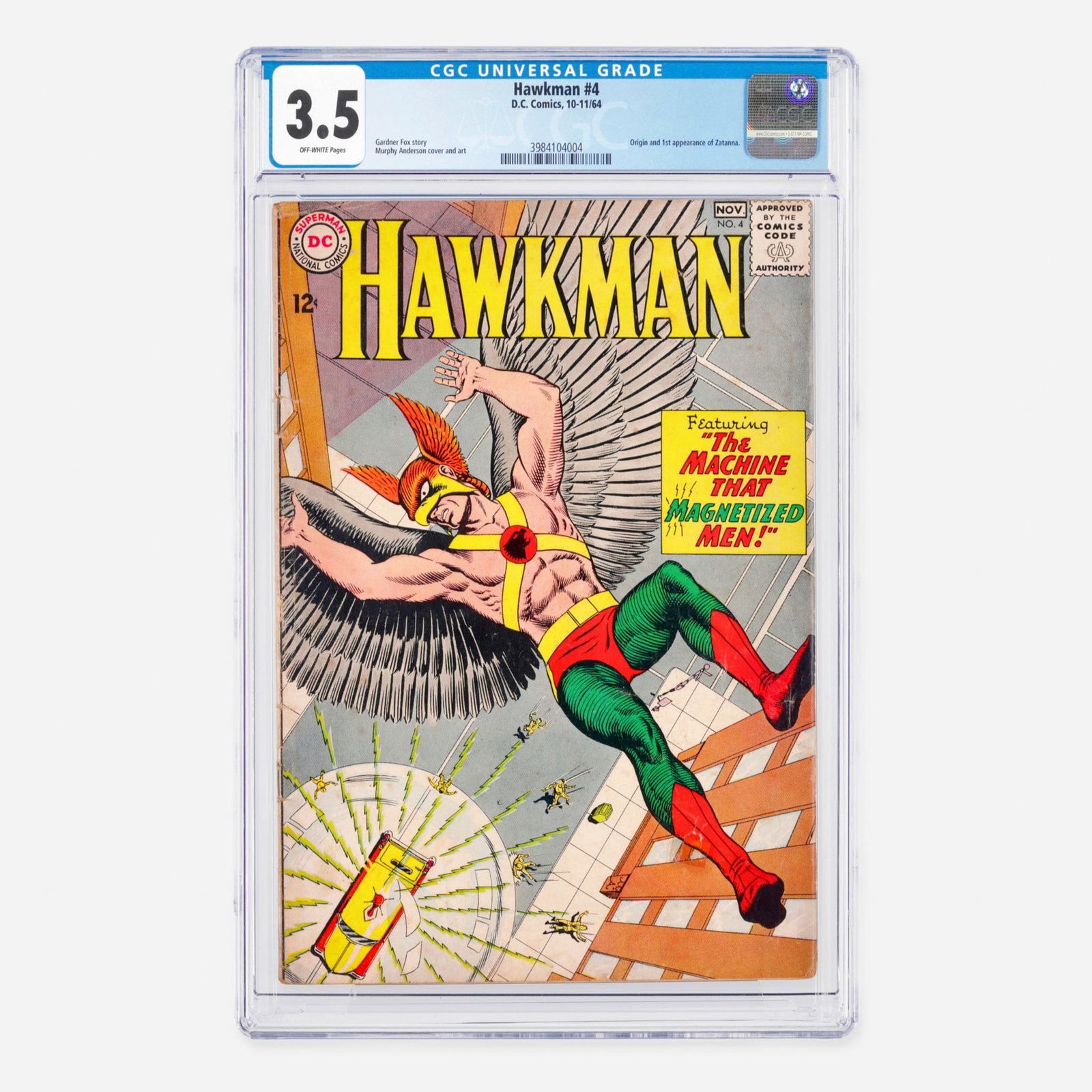 DC Comics Hawkman #4 CGC 3.5 (1 of 2)