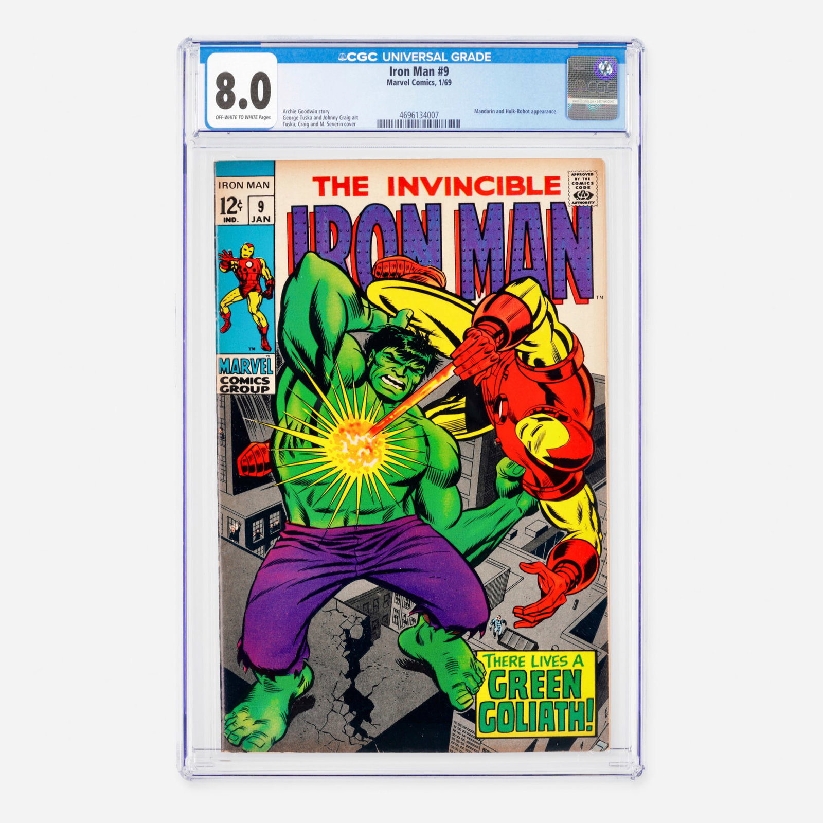 Marvel Comics Iron Man #9 CGC 8.0 (1 of 2)