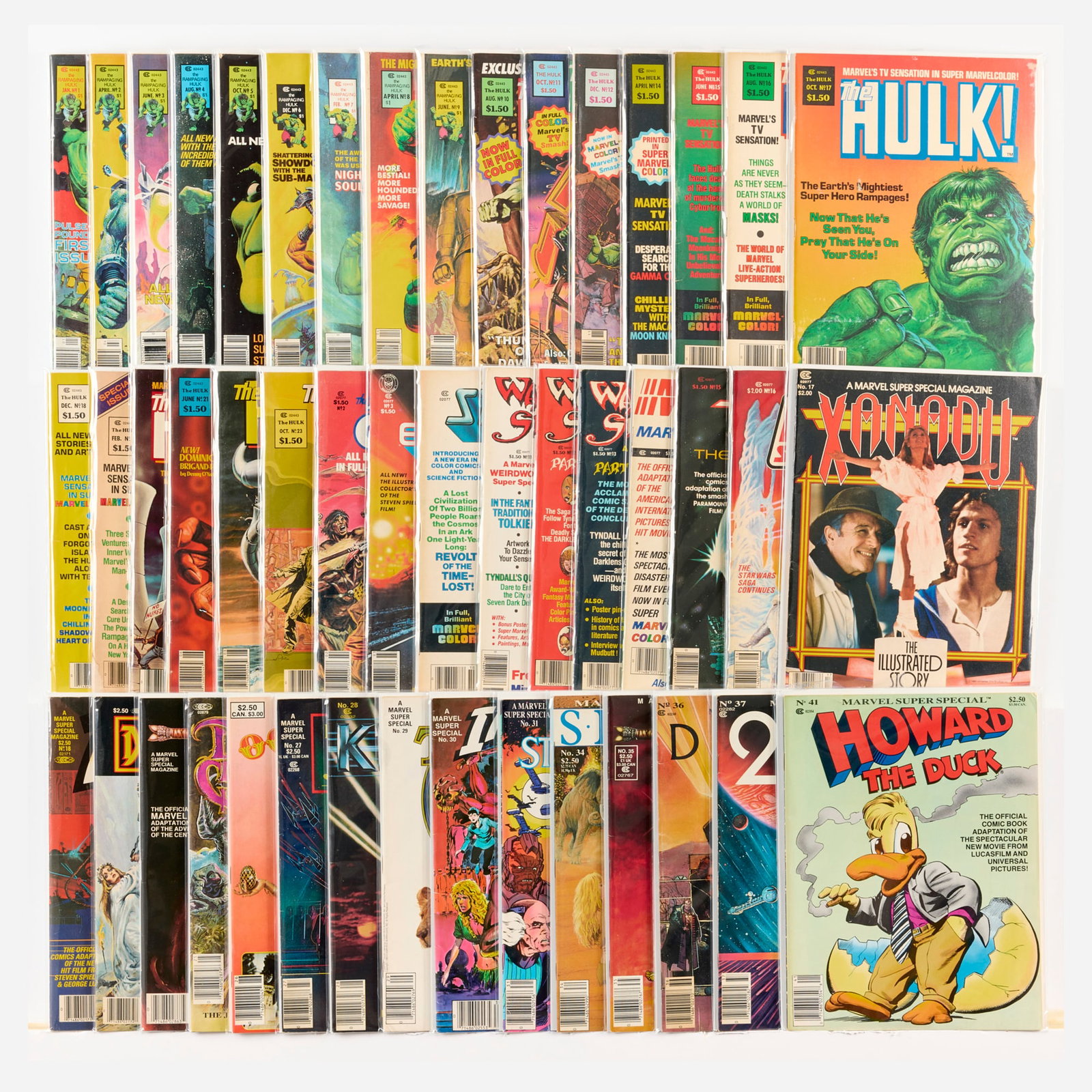 47 Marvel Comics Marvel Super Special and Rampaging Hulk Magazine Group (1 of 1)