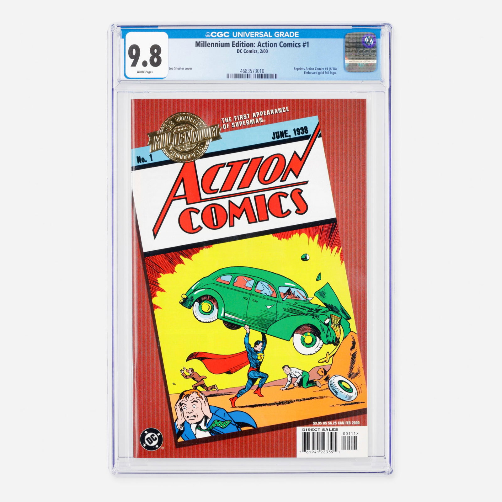 DC Comics Millennium Edition: Action Comics #1 CGC 9.8 (1 of 2)