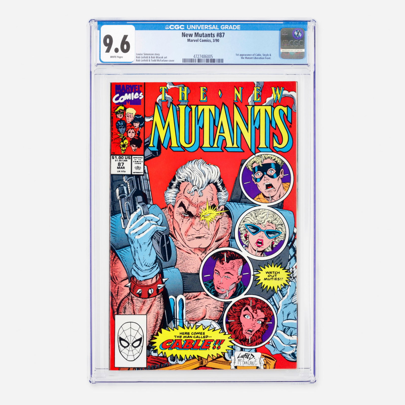Marvel Comics New Mutants #87 CGC 9.6 (1 of 2)