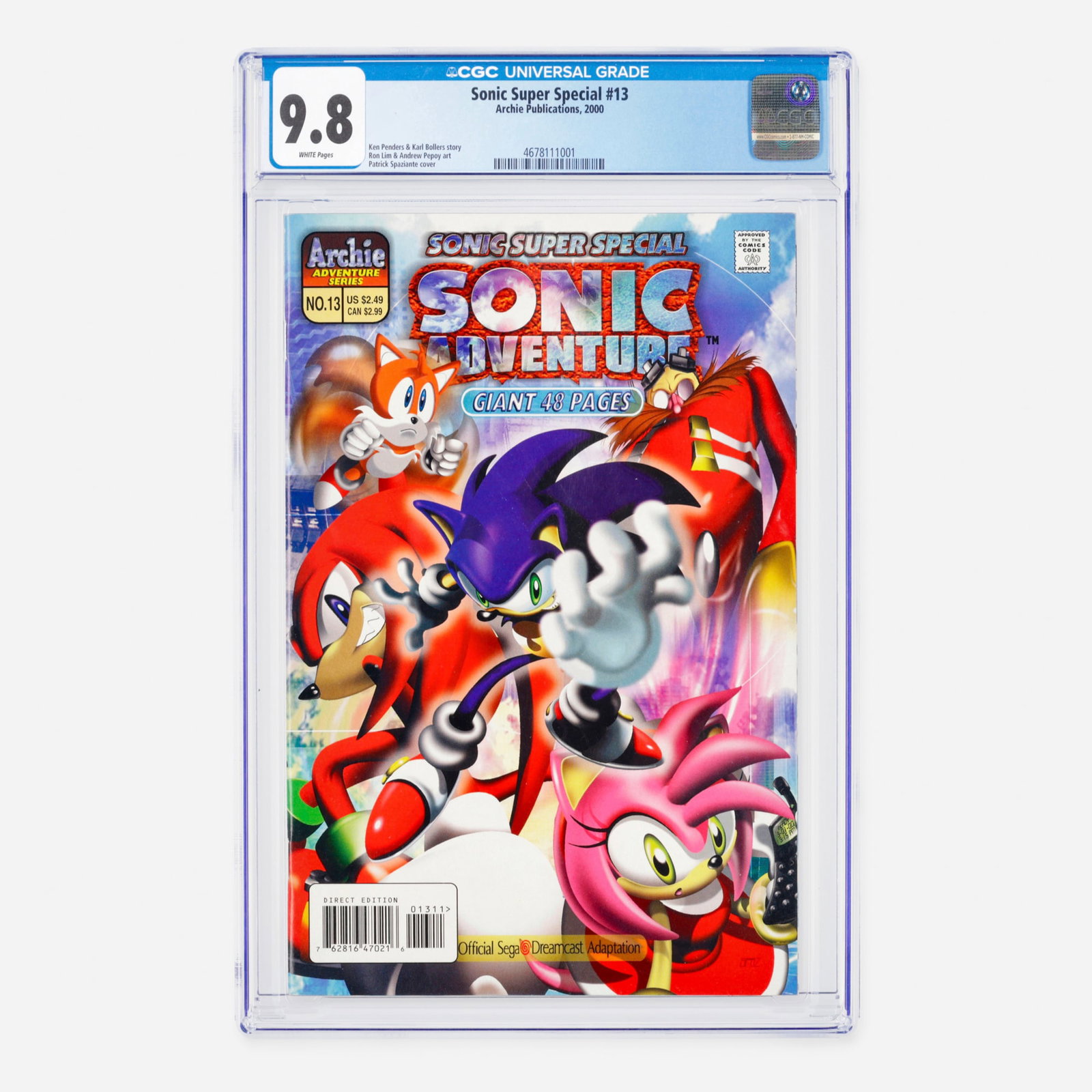 Archie Publications Sonic Super Special #13 CGC 9.8 (1 of 2)