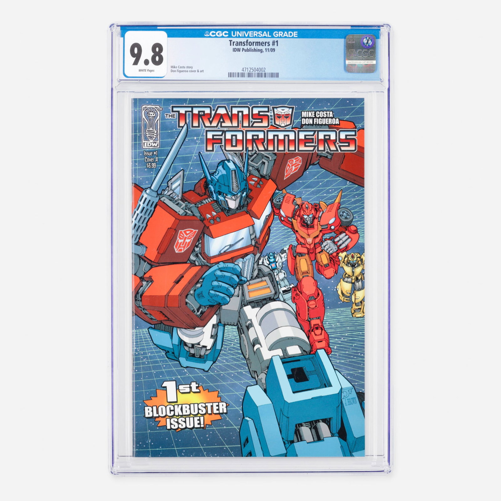 IDW Publishing Transformers #1 CGC 9.8 (1 of 2)