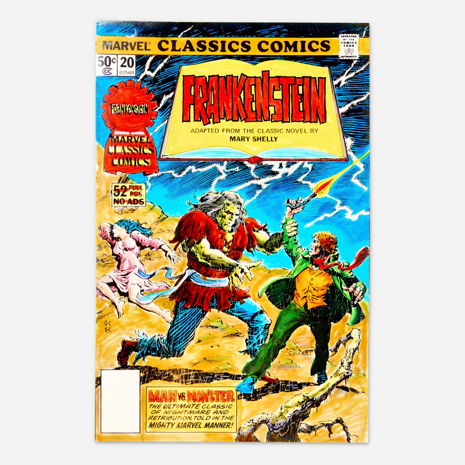 Andy Yanchus, Marvel Classics Comics #20 Cover Color Guide Art (Marvel Comics, 1977) (1 of 1)