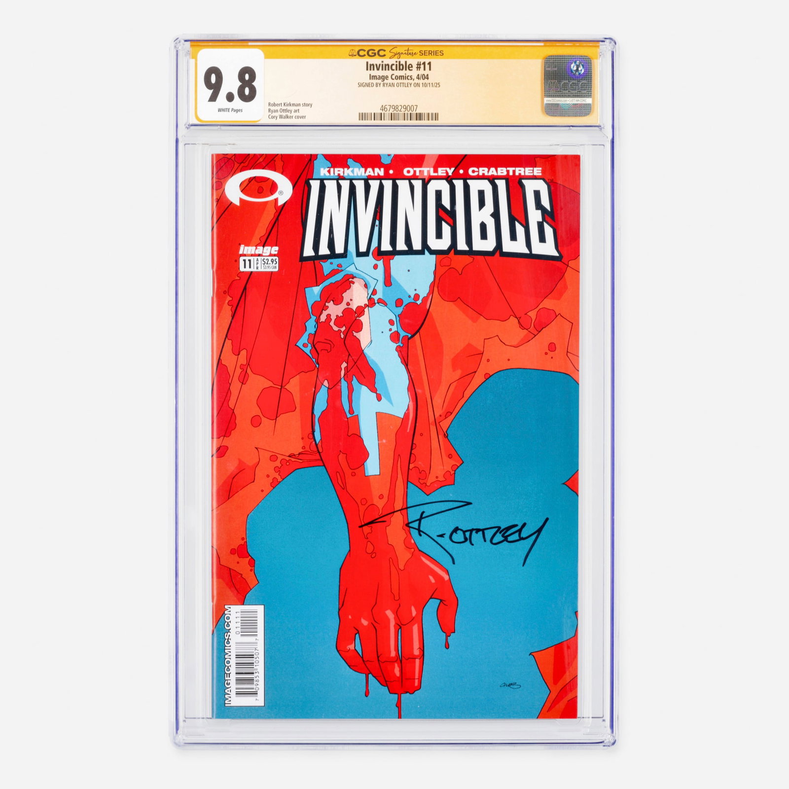 Image Comics Invincible #11 CGC 9.8 Signature Series Ryan Ottley (1 of 2)