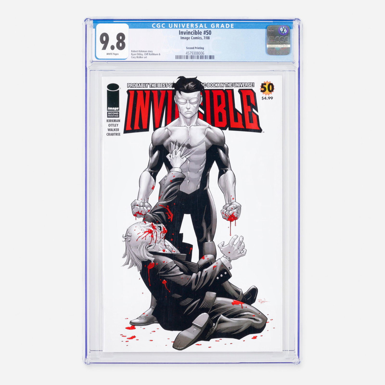 Image Comics Invincible #50 CGC 9.8 Second Printing (1 of 2)