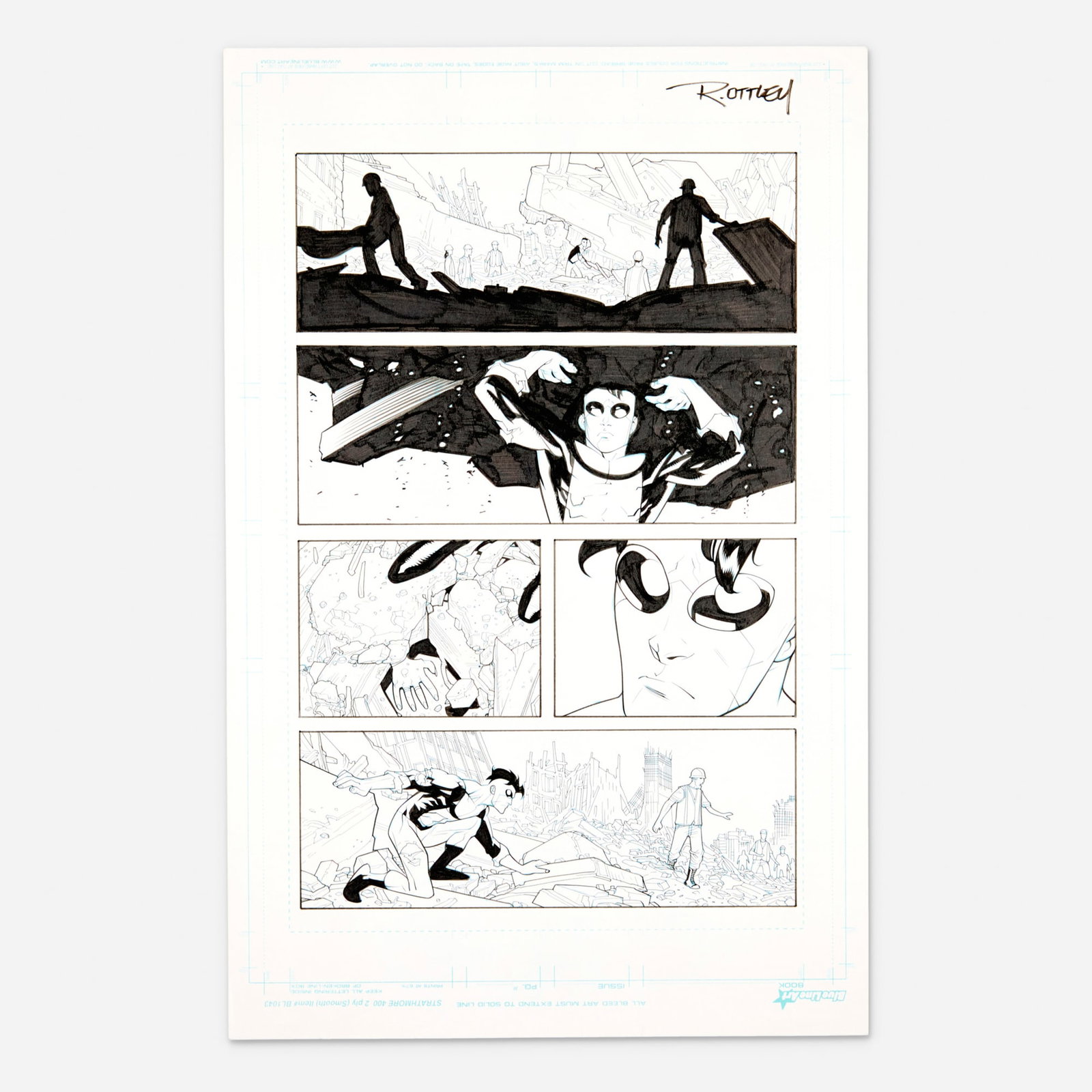 Ryan Ottley and Cliff Rathburn, Invincible #61 Story Page 16 Original Art (Image Comics, 2003) (1 of 1)