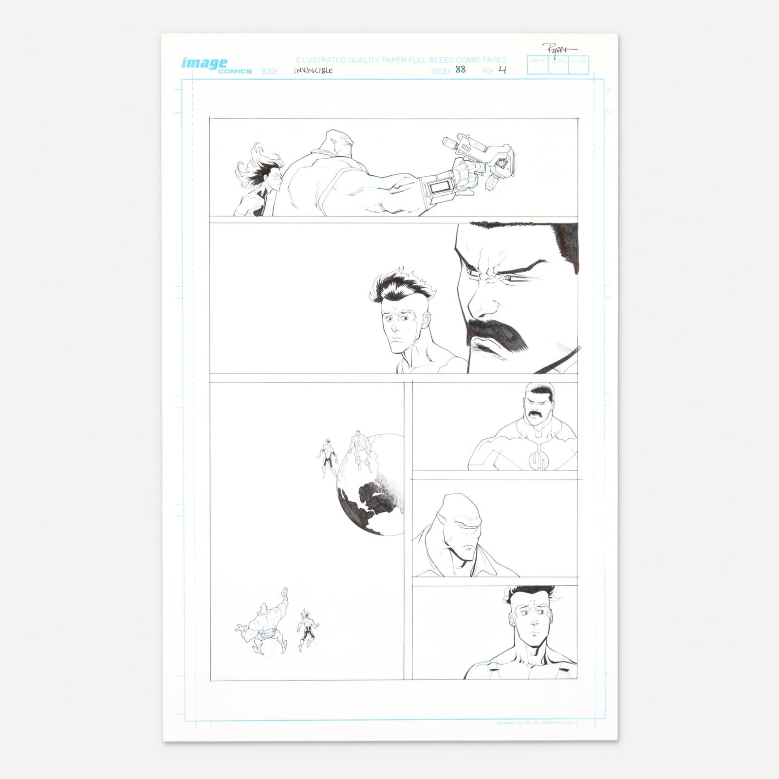 Ryan Ottley, Invincible #88 Story Page 4 Original Art (Image Comics, 2012) (1 of 1)